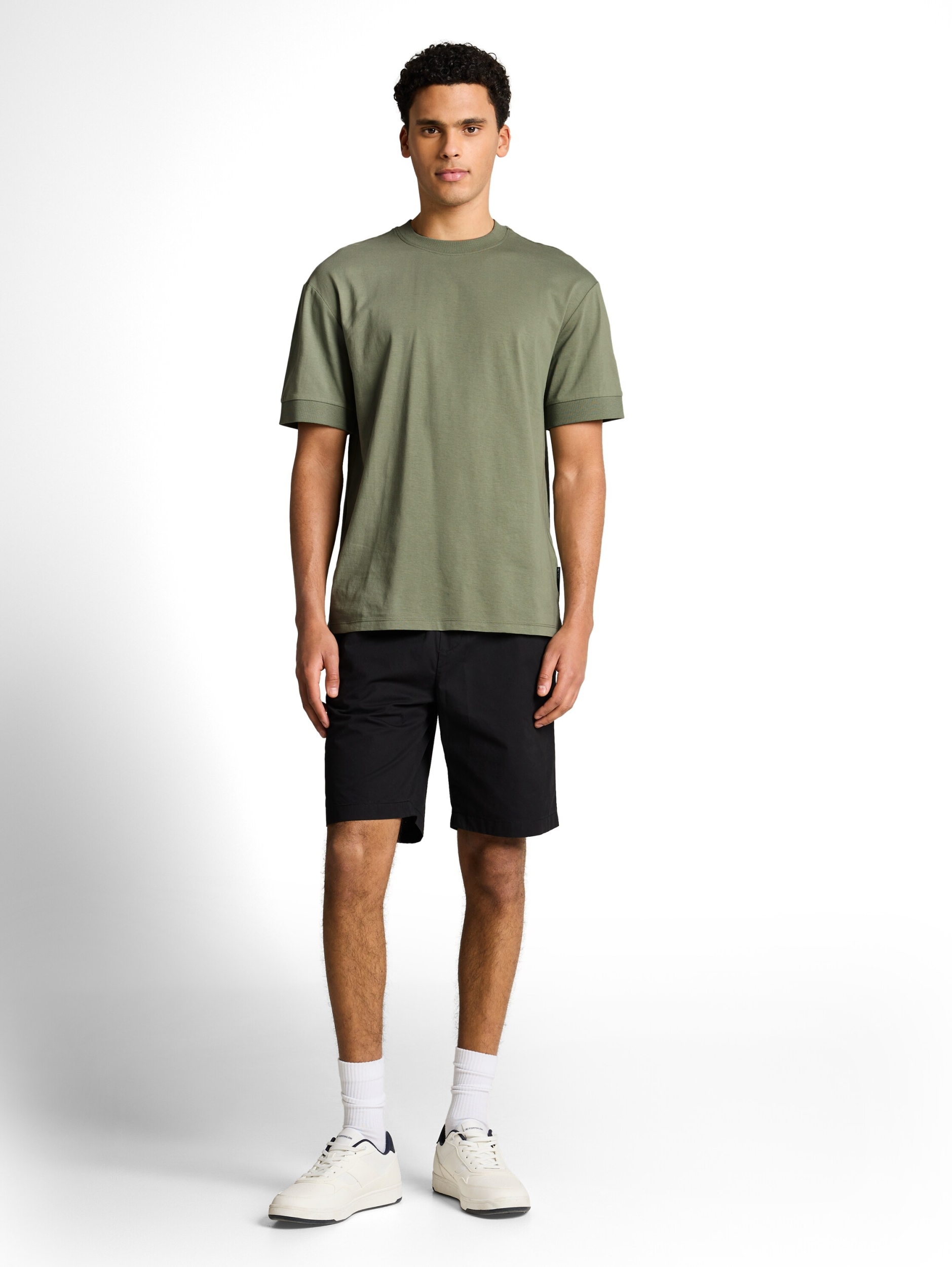 relaxed rib sleeve t-shirt #3