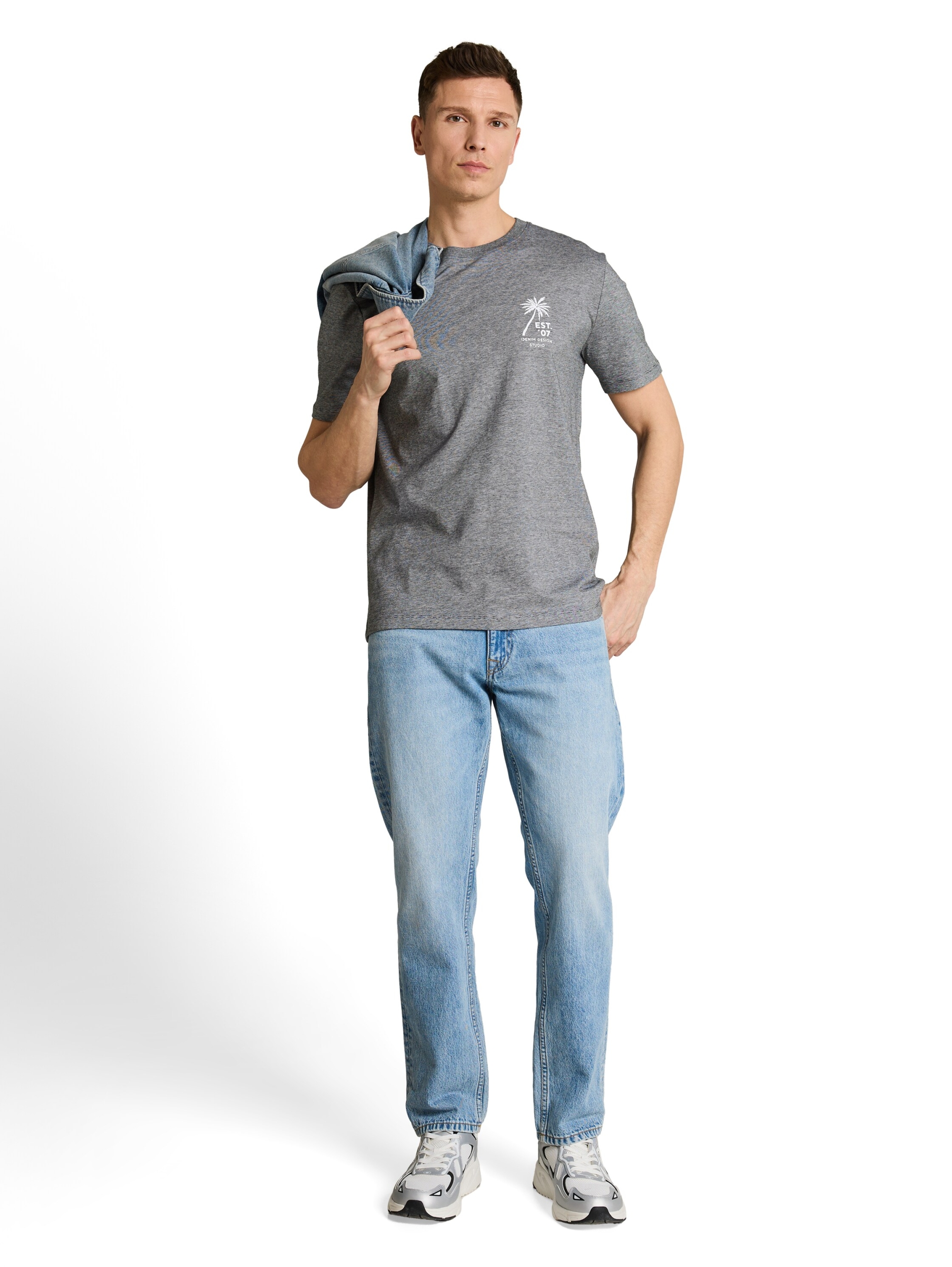 fine stripe printed t-shirt #3