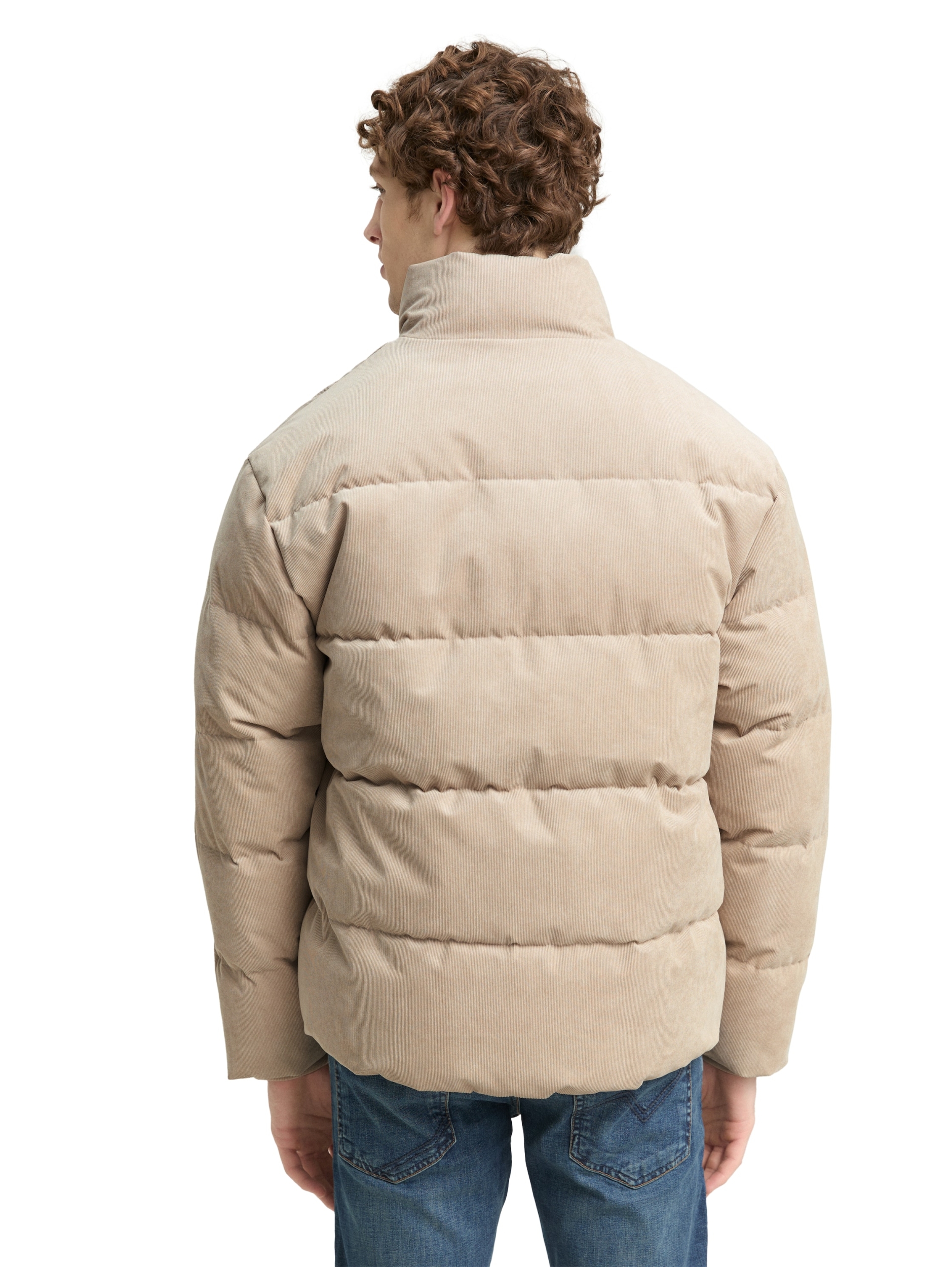 corduroy stand-up puffer #4