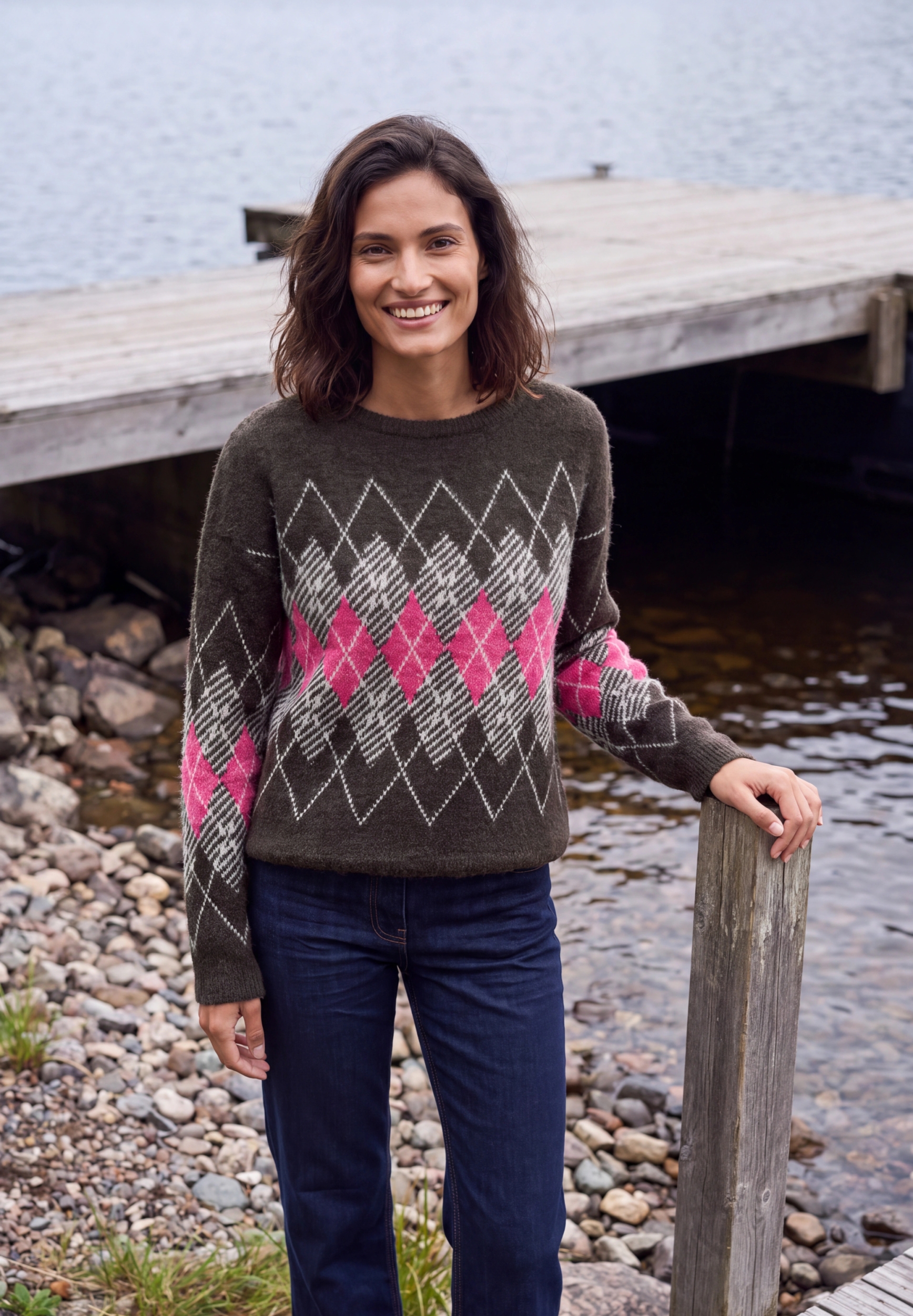 TOS Feather yarn AOP sweater #6