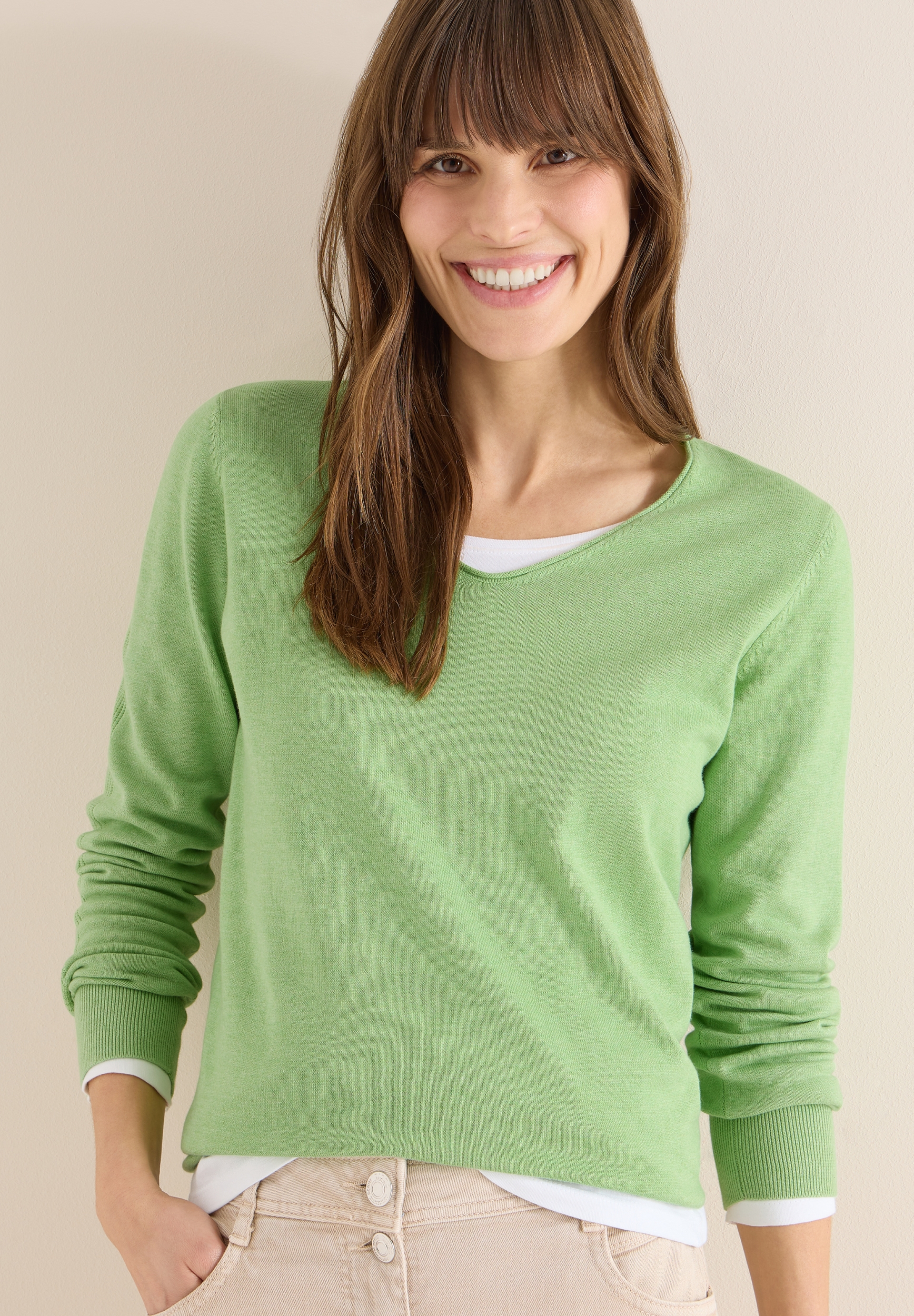 NOS_Basic V-Neck Pullover #6