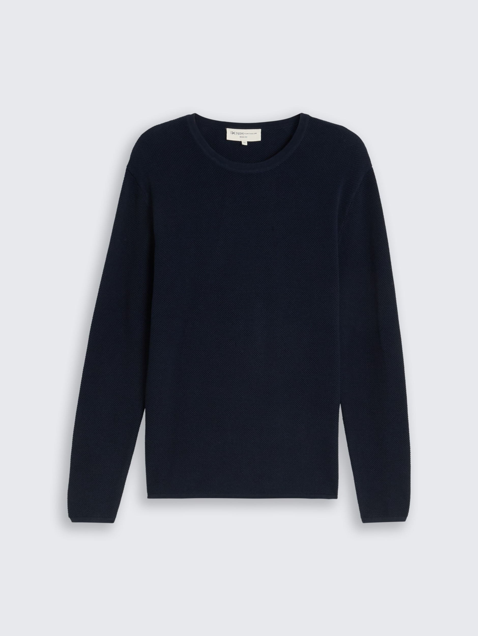 basic structred crew neck knit #1