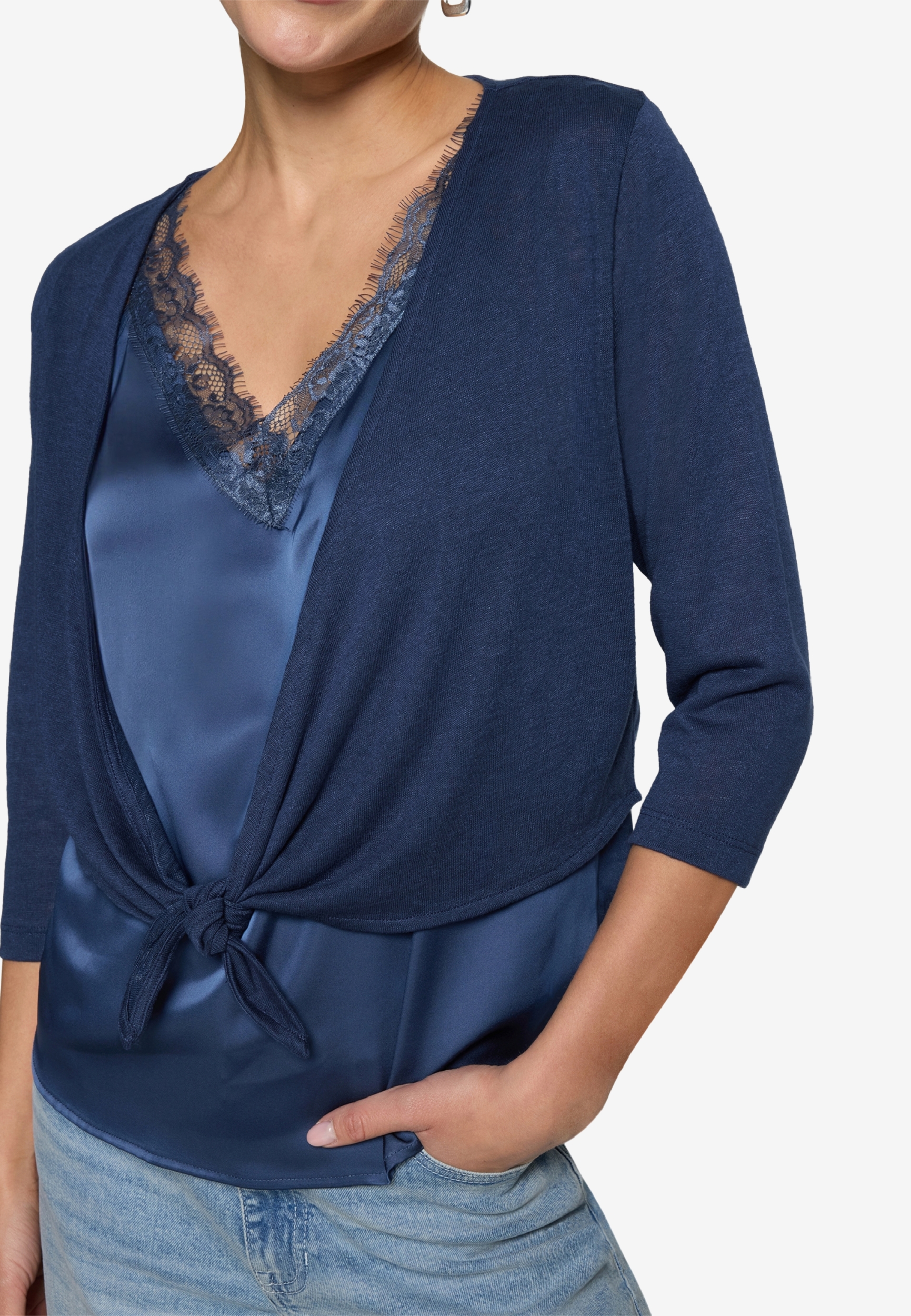 Sweat Jacke Kurz 3/4 Arm #5