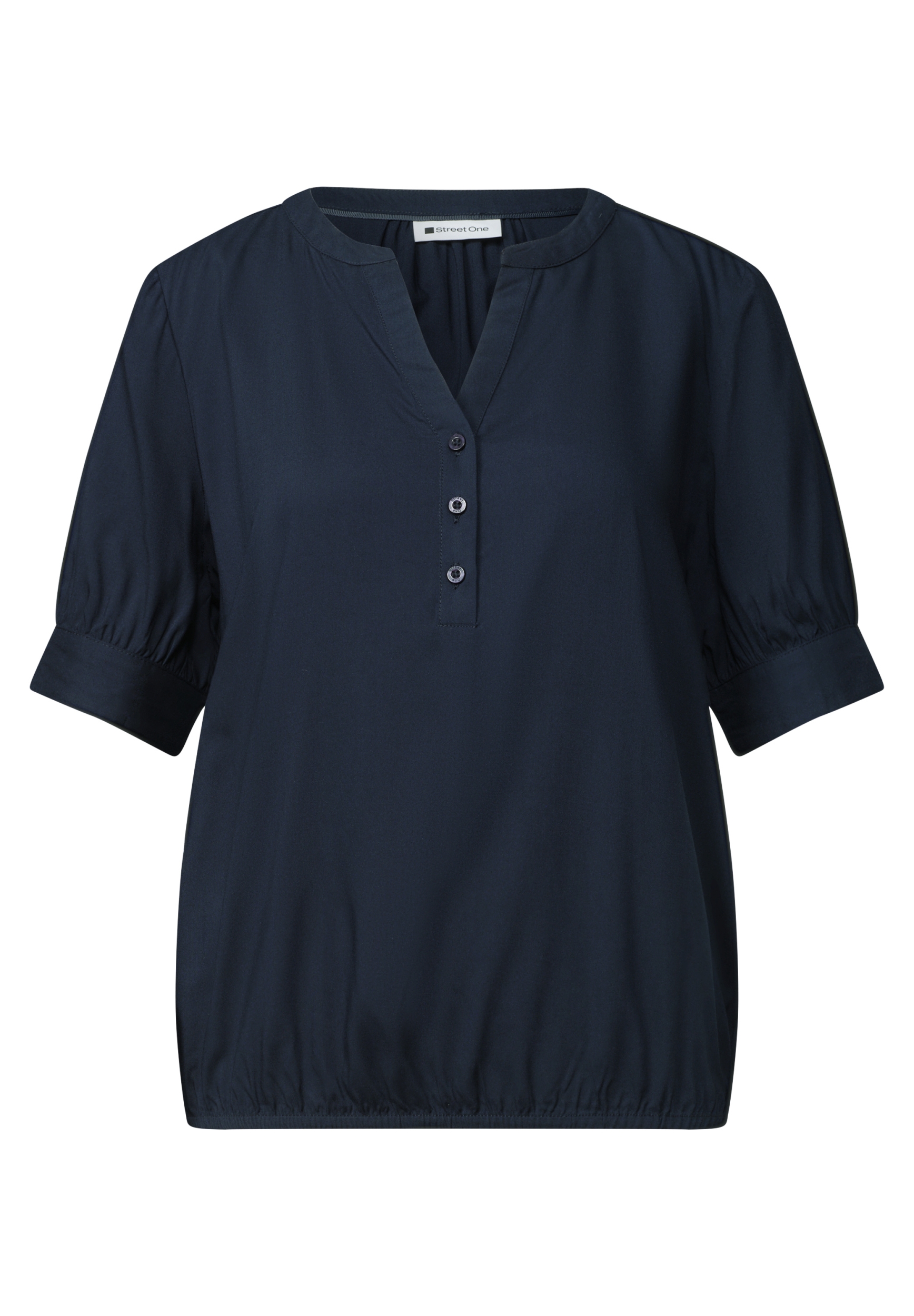 LTD QR Splitneck blouse w gath #1