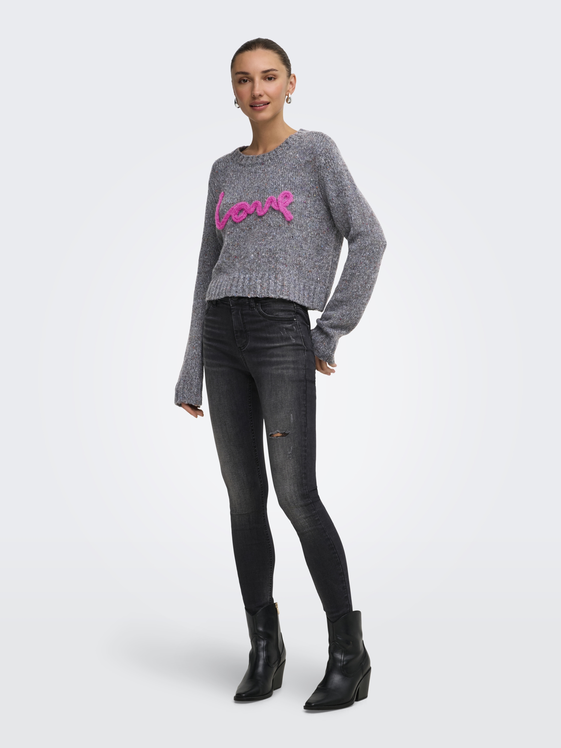 ONLSMILLA LS TEXT DETAIL O-NECK CCKNT #3