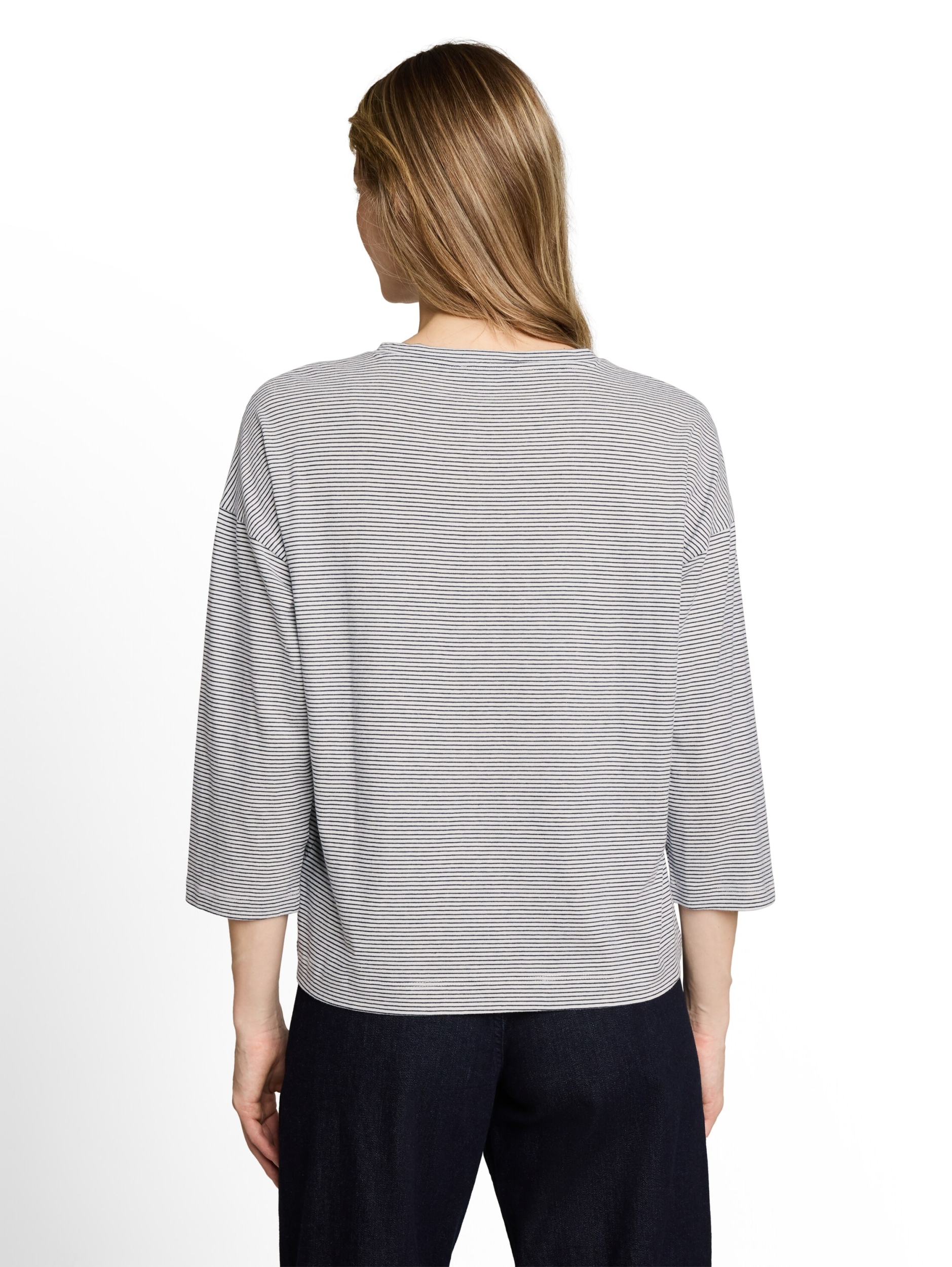 T-shirt stripe with flower pat #4