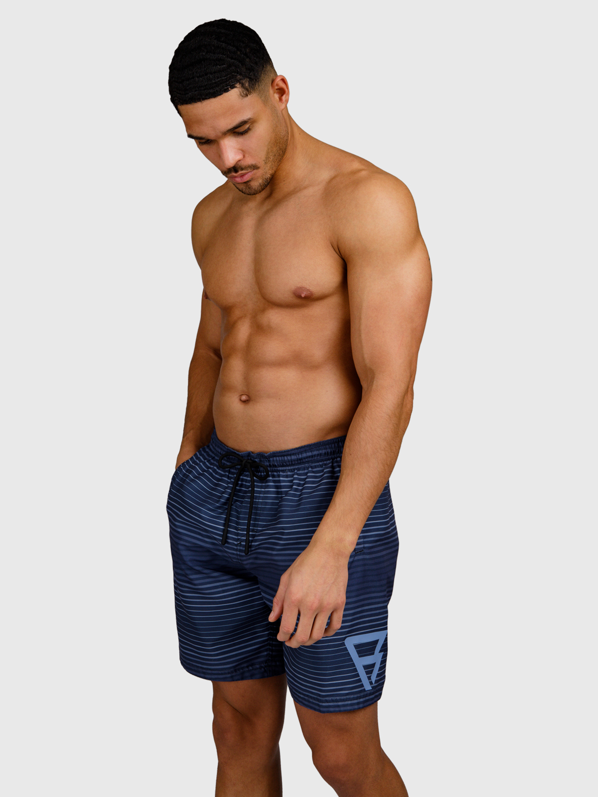 Cester-Stripe Men Swim Shorts #7
