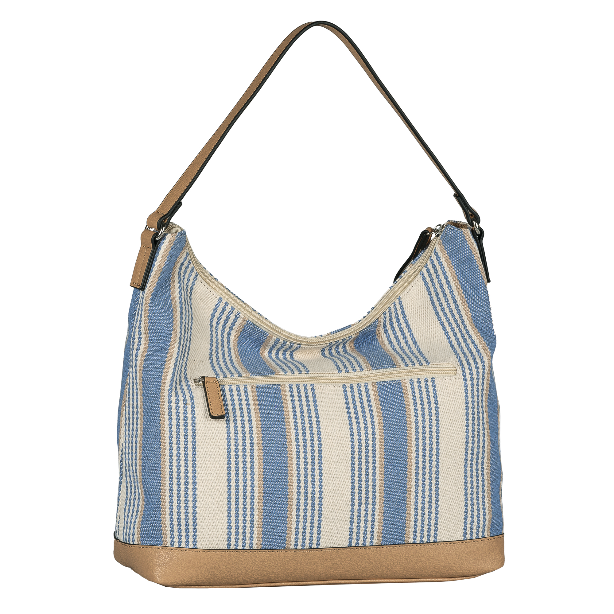 Gilda, Hobo Bag M, stripes blue #2