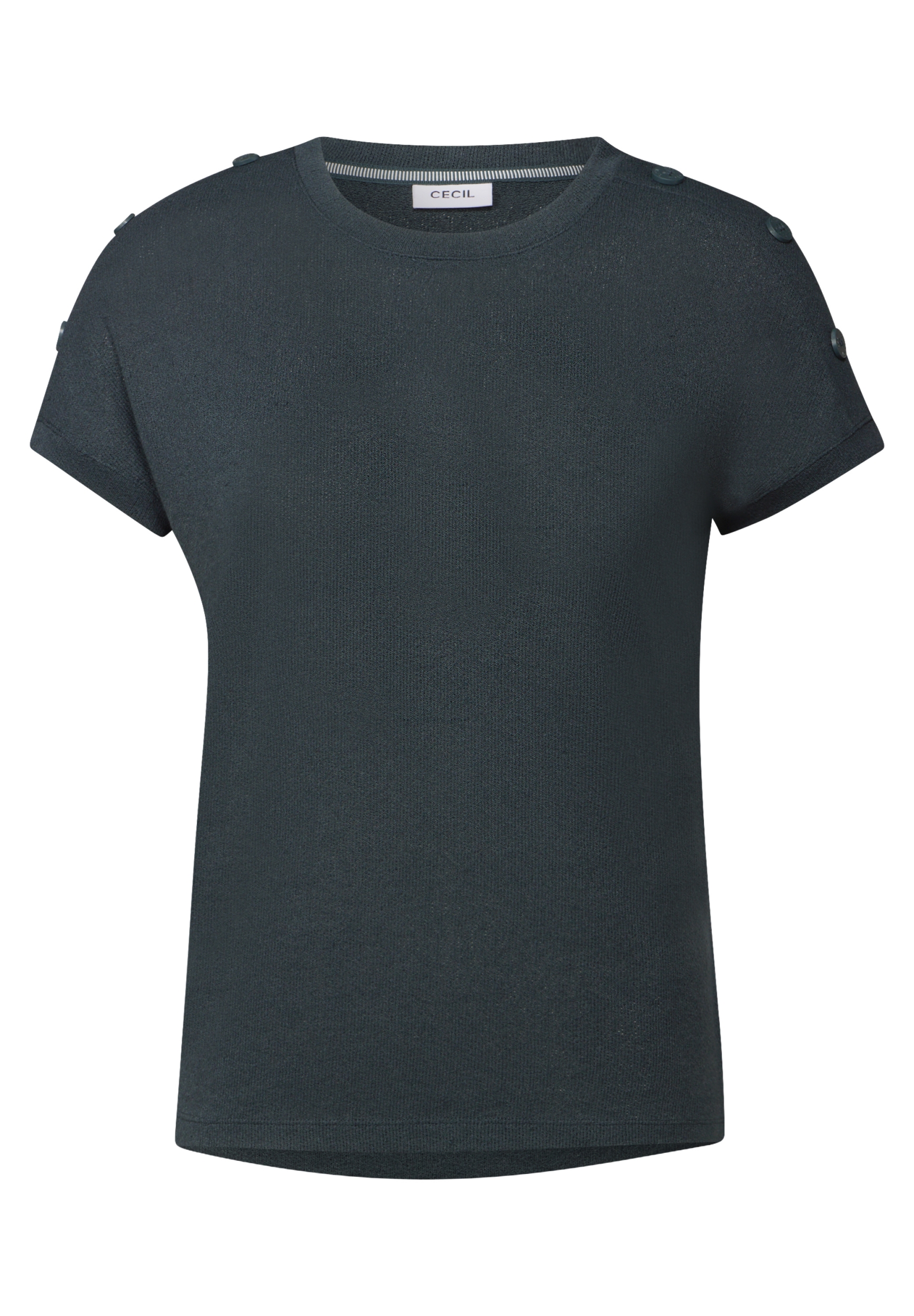 TOS Solid Crepe Button T-Shirt #1