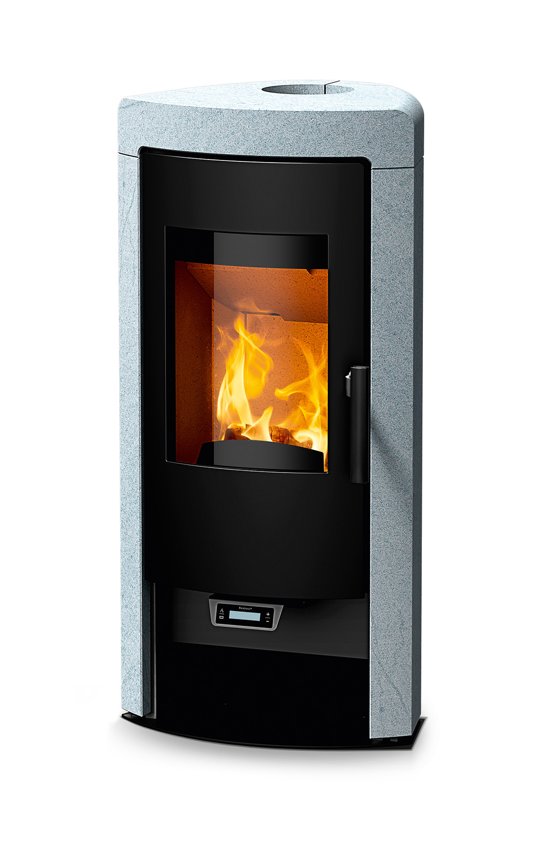 RIKA-Kaminofen Modell SOL m. Speckstein RA oben