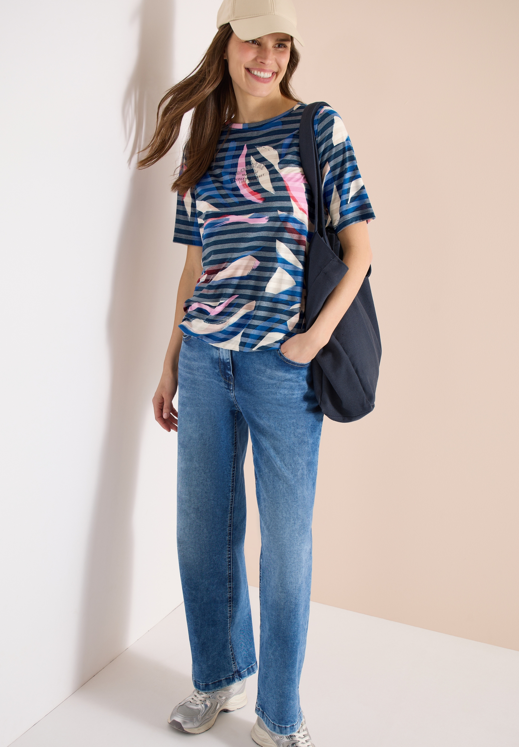 TOS Striped Burnout FP T-Shirt #4