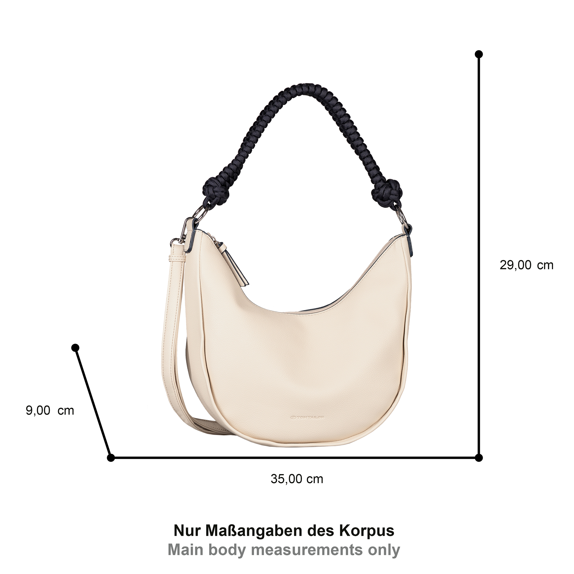 Alanis, Hobo Bag M, off white #5