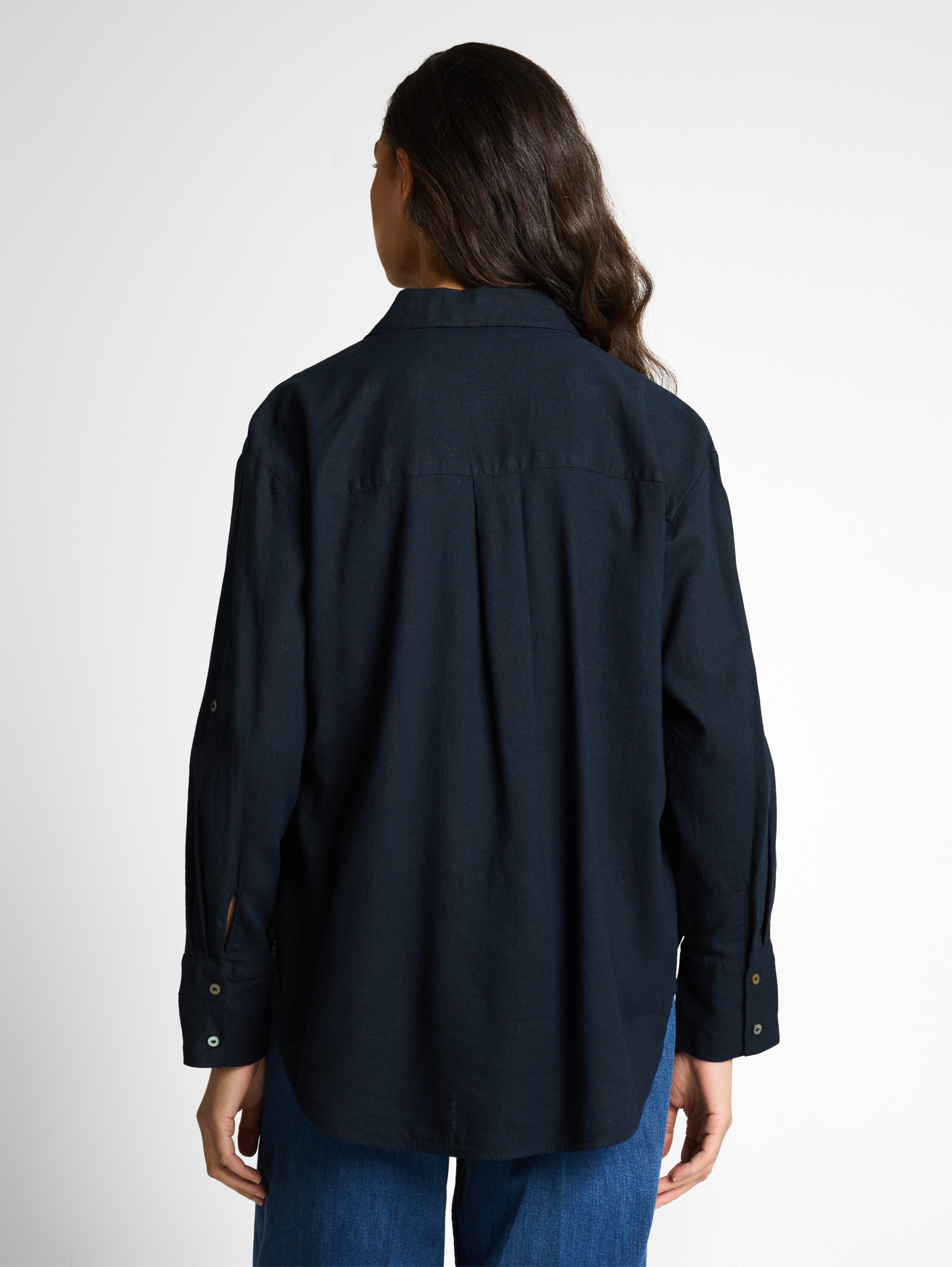 blouse shirt with linen #6