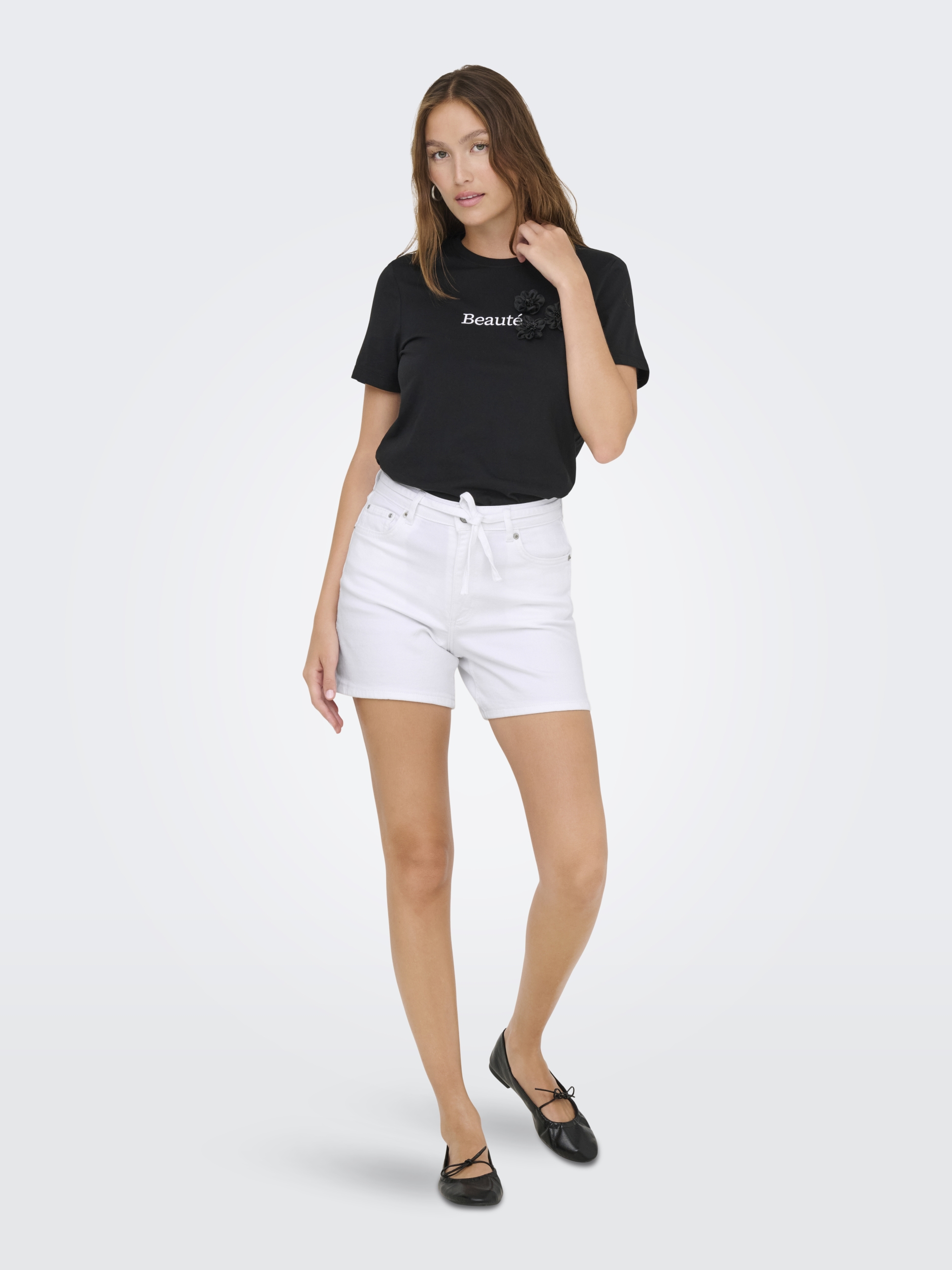 ONLGIANNA MW BELTED SHORTS AZG DNMNOOS #6