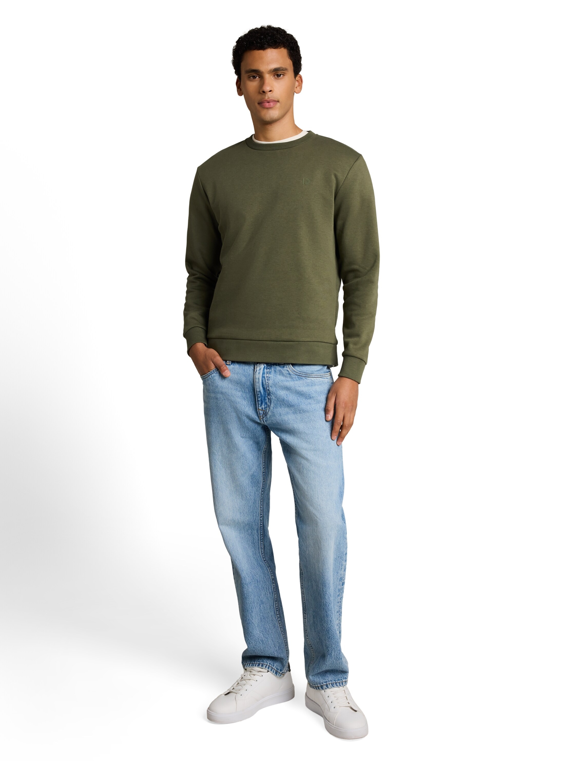 solid crew neck sweatshirt #3