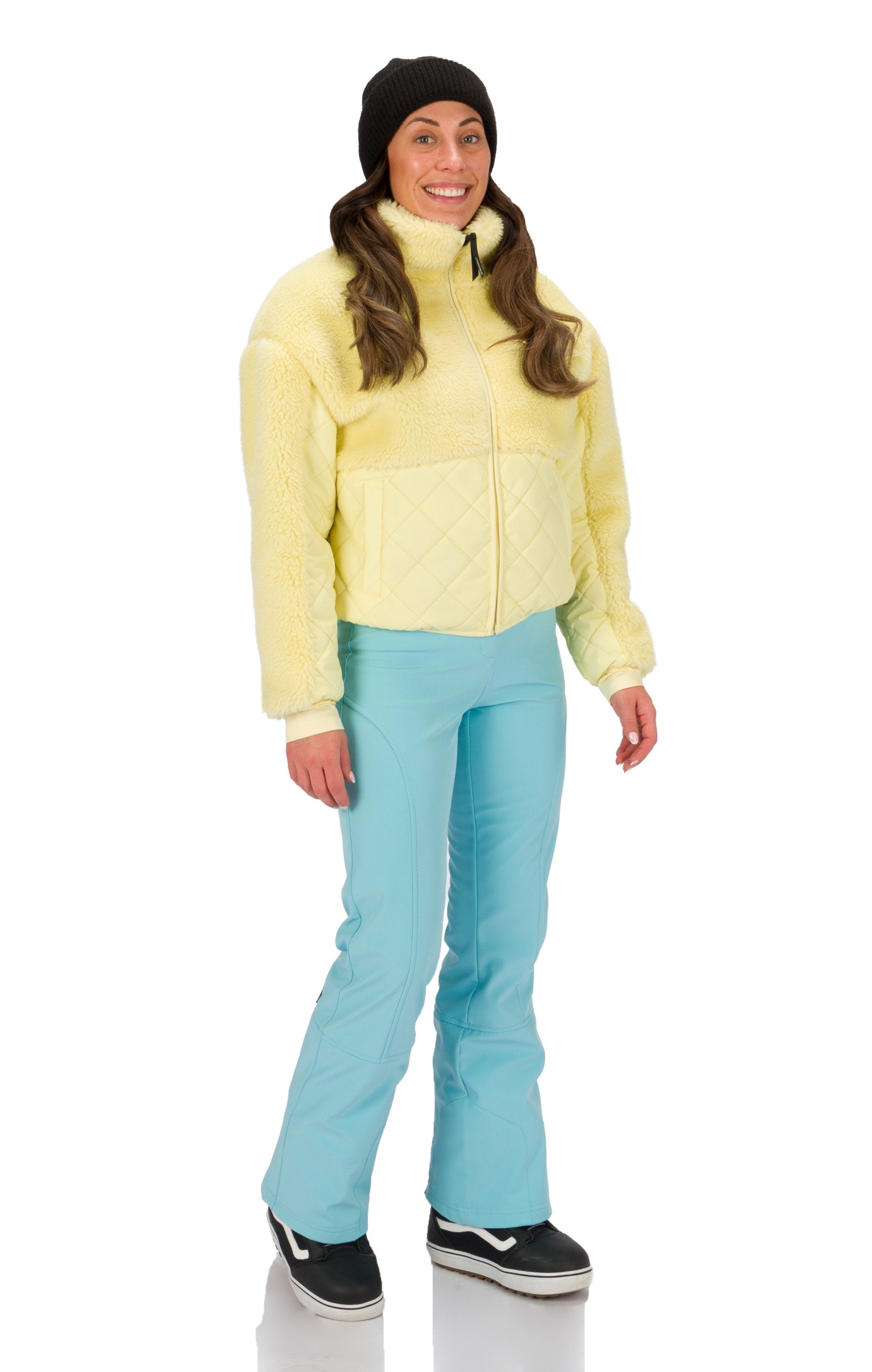 BECCA-R26 Women fleece-nylon combi jacket #2