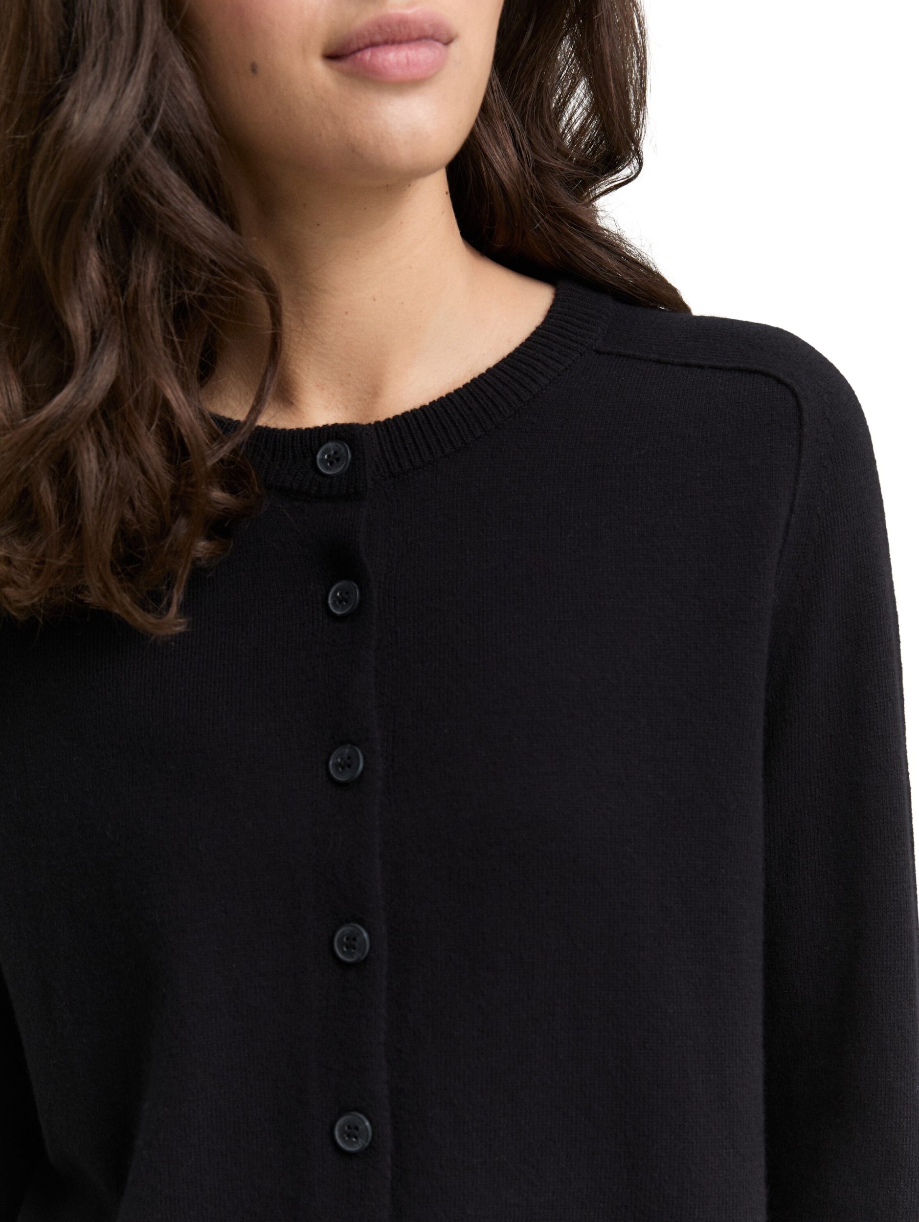 knit cardigan with saddle shou #6