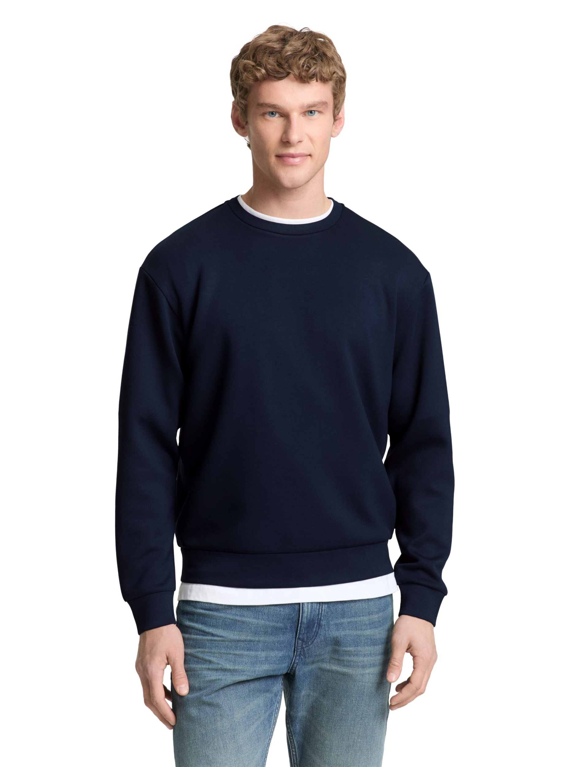 solid sleek crew neck sweater #5