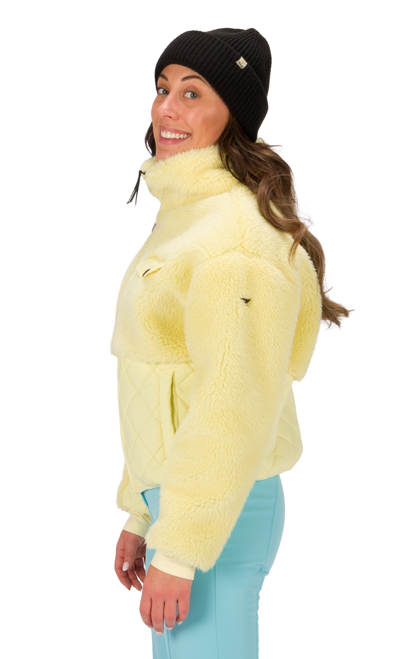BECCA-R26 Women fleece-nylon combi jacket #3