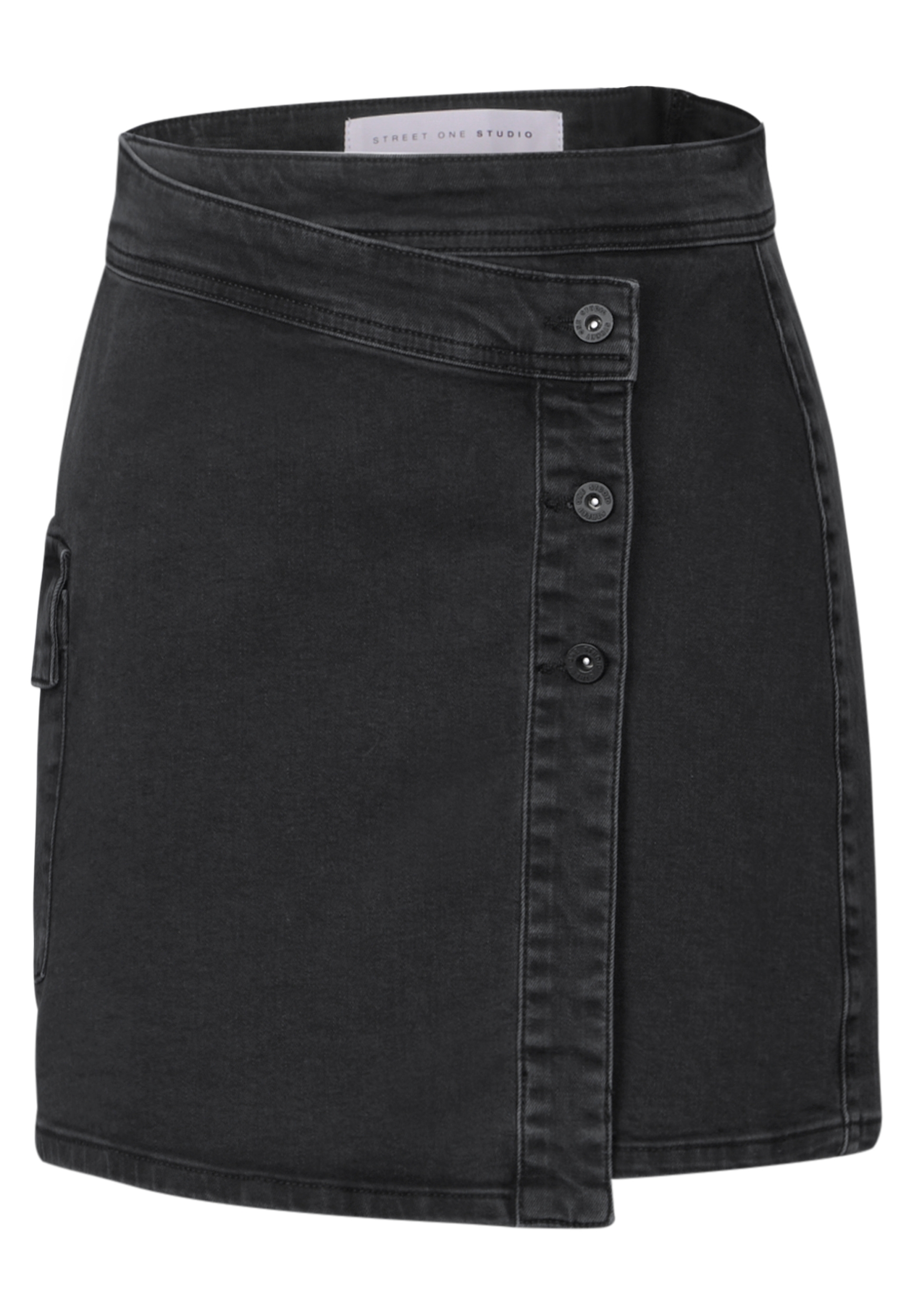 Jeansrock in Wickel-Optik #1