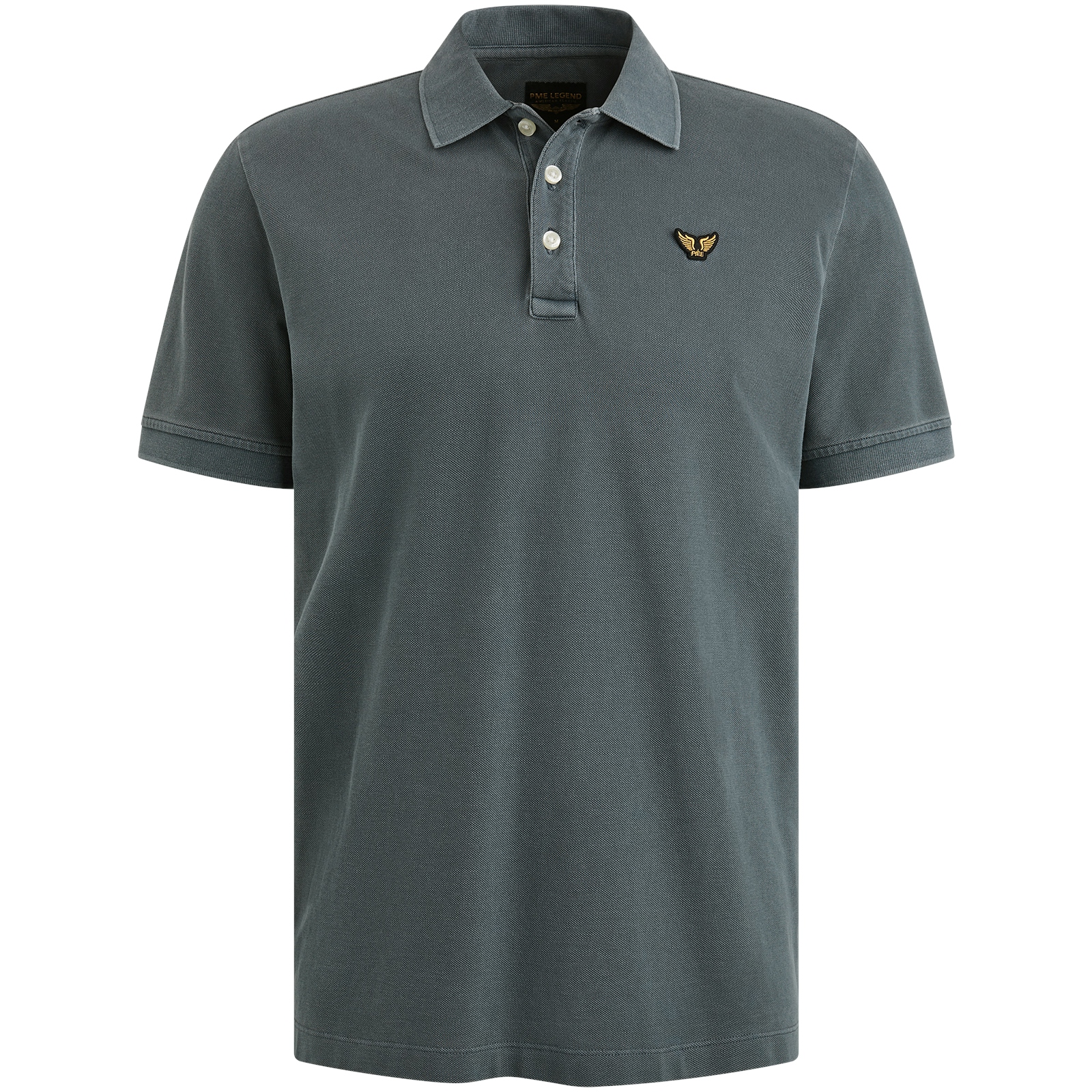 Short sleeve polo garment dyed piq #1