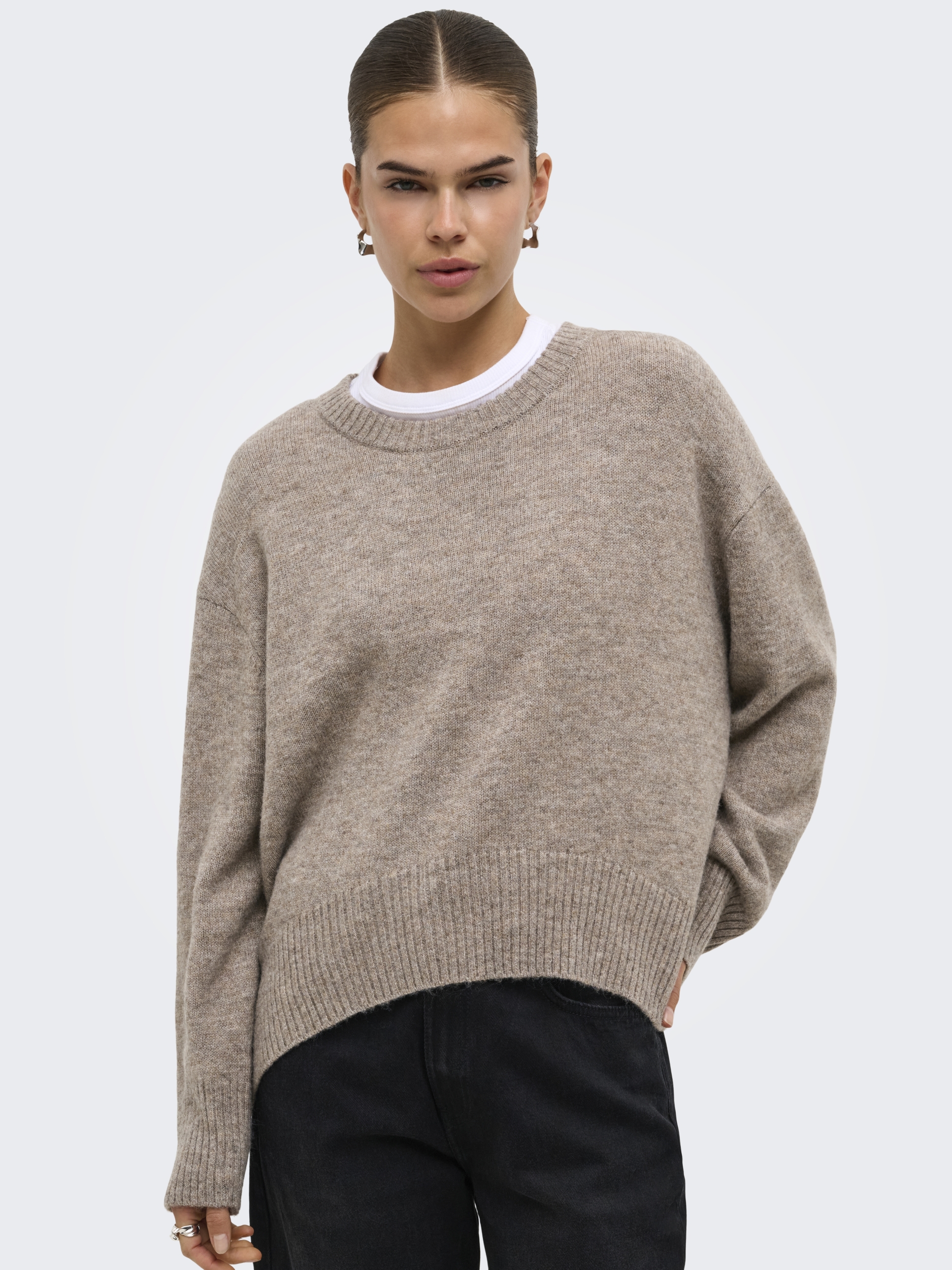 ONLALIVIA LS HIGH-LOW O-NECK NOOS KNT #6