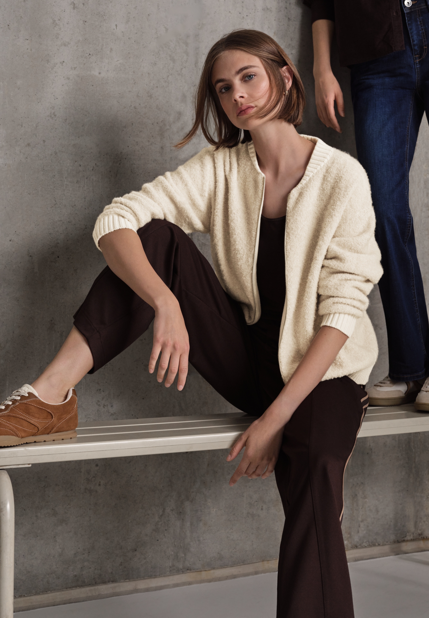 cosy pilot cardigan bouclé #3
