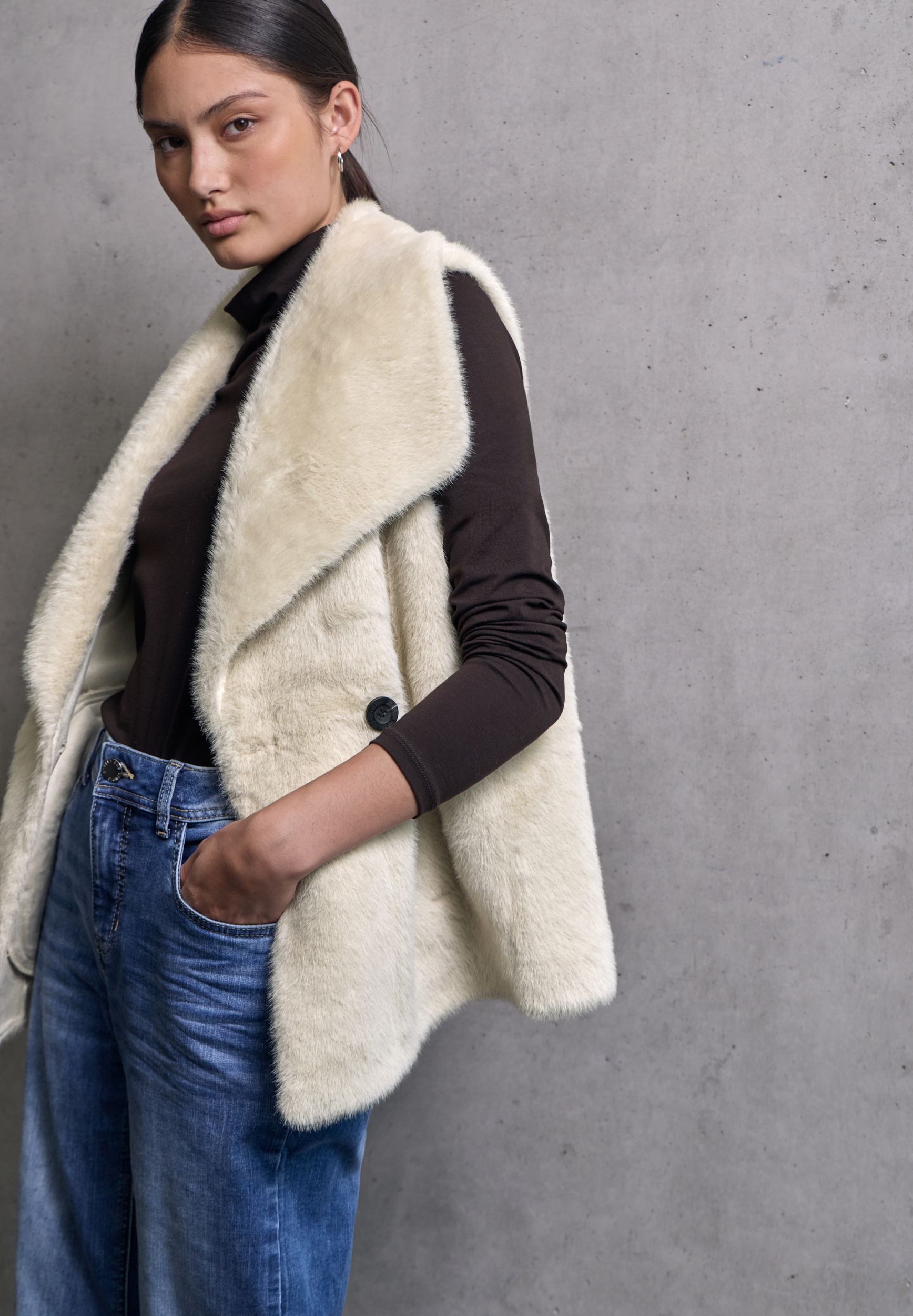 Studio Fake Fur Vest #3