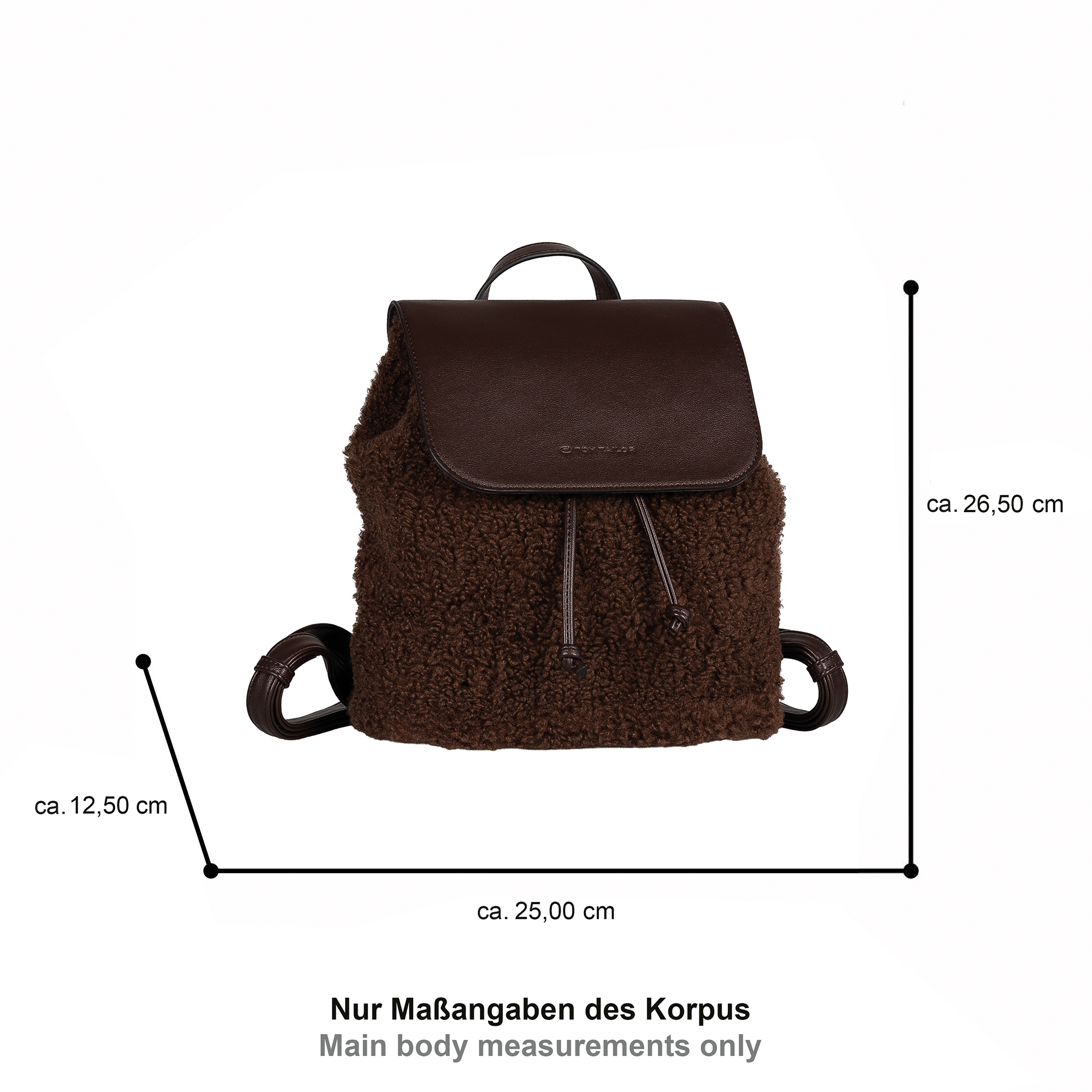 Zelina, Backpack S, dark brown #5