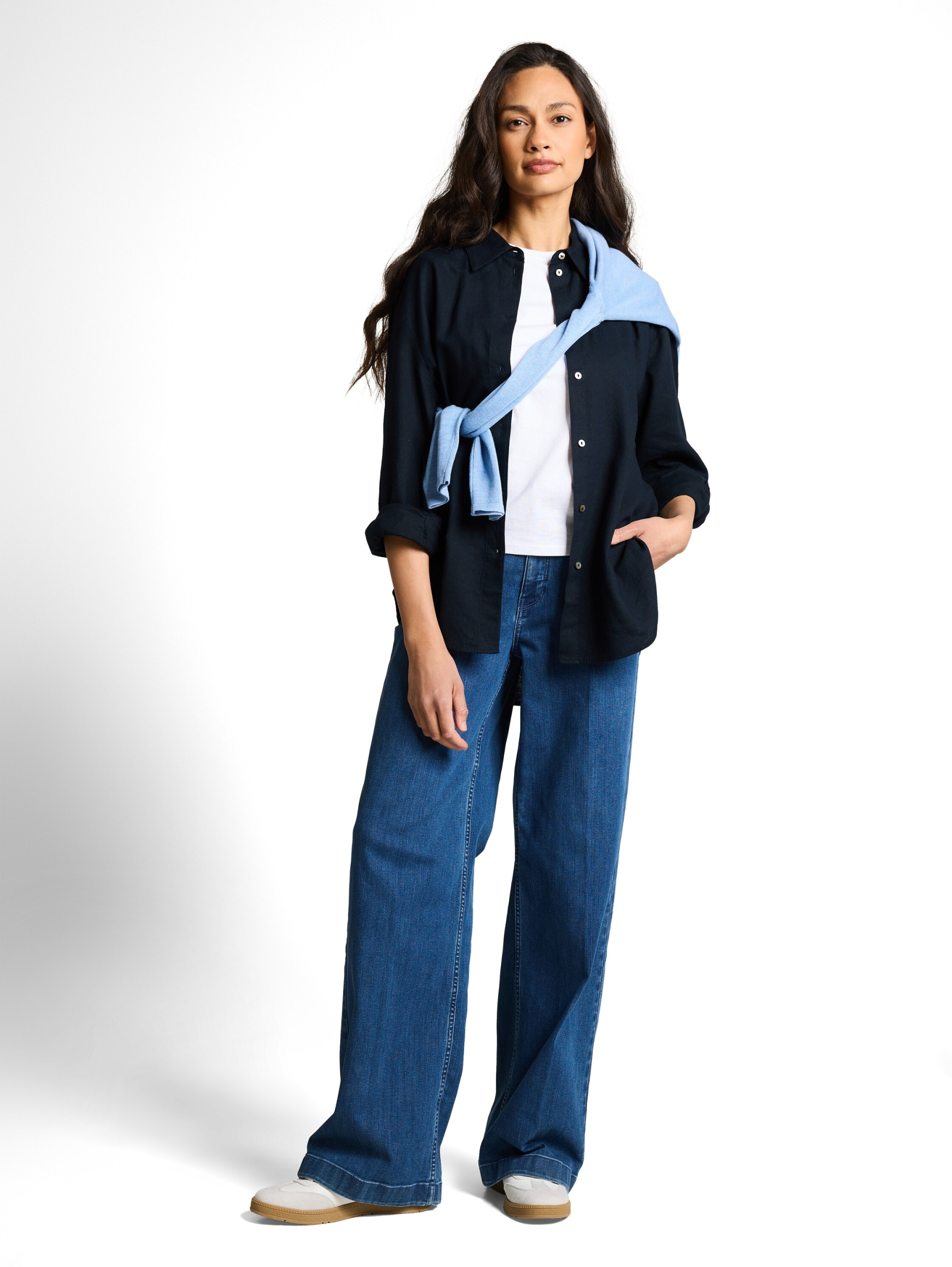 blouse shirt with linen #4
