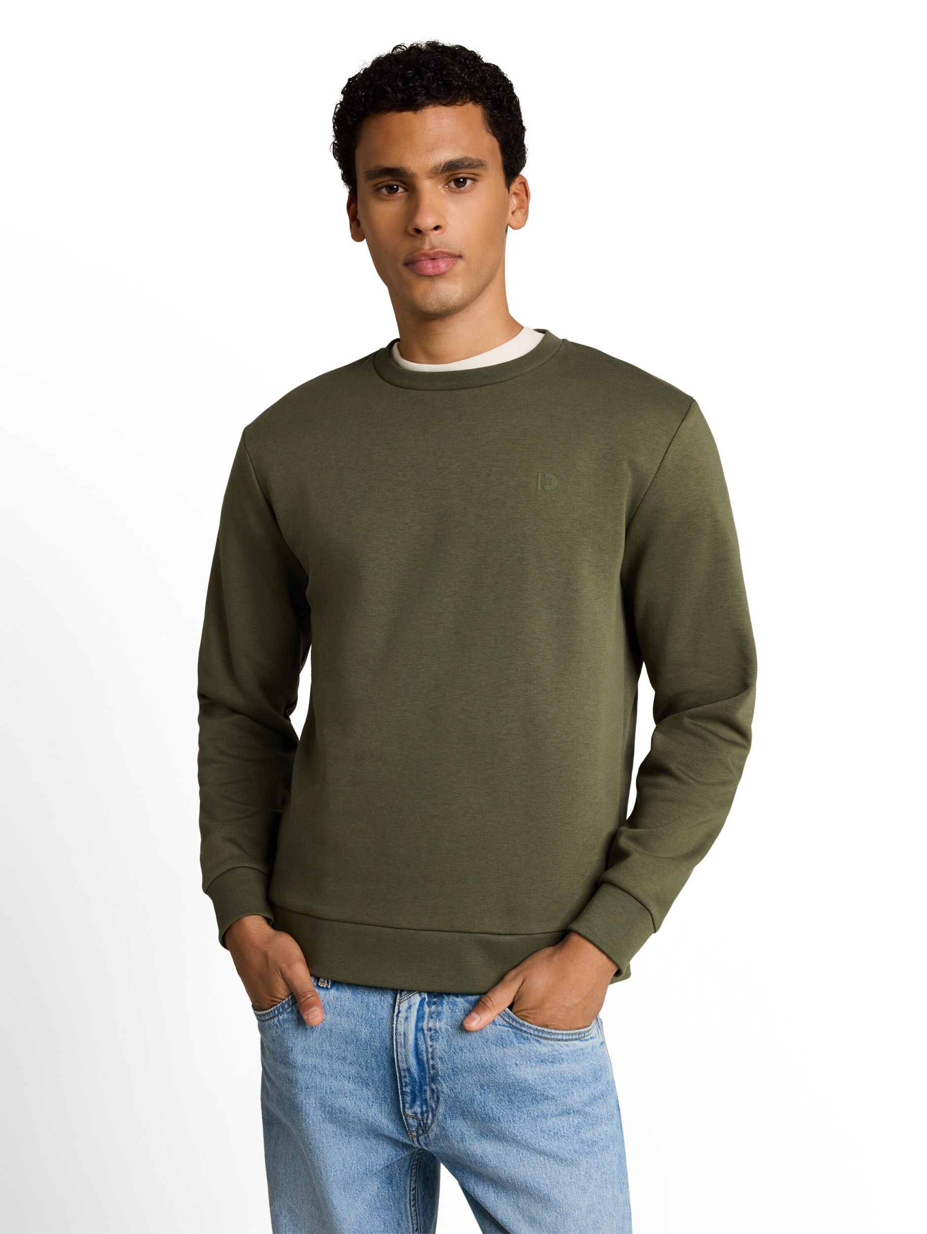 solid crew neck sweatshirt #5