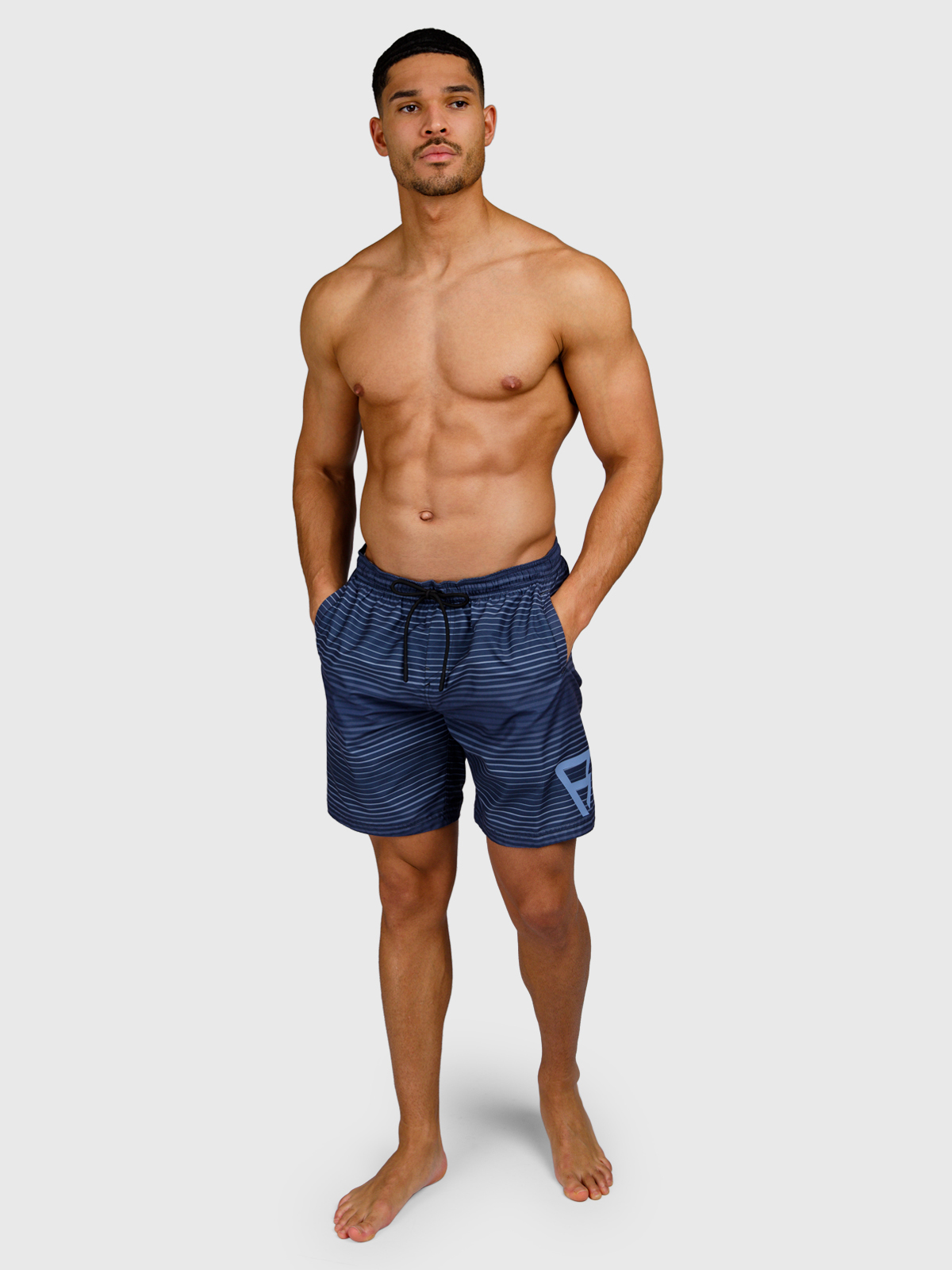 Cester-Stripe Men Swim Shorts #9