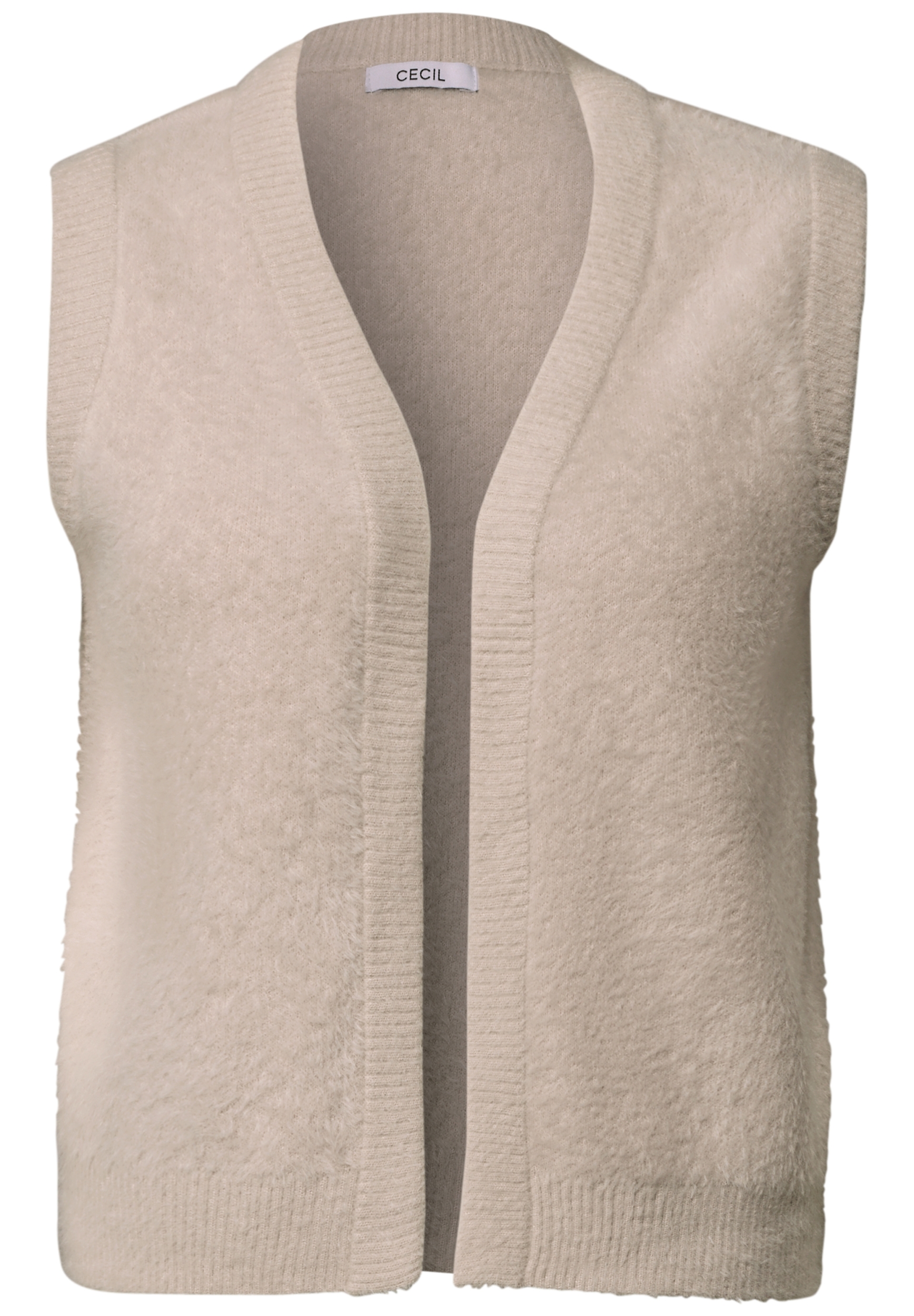 TOS open feather yarn vest #1