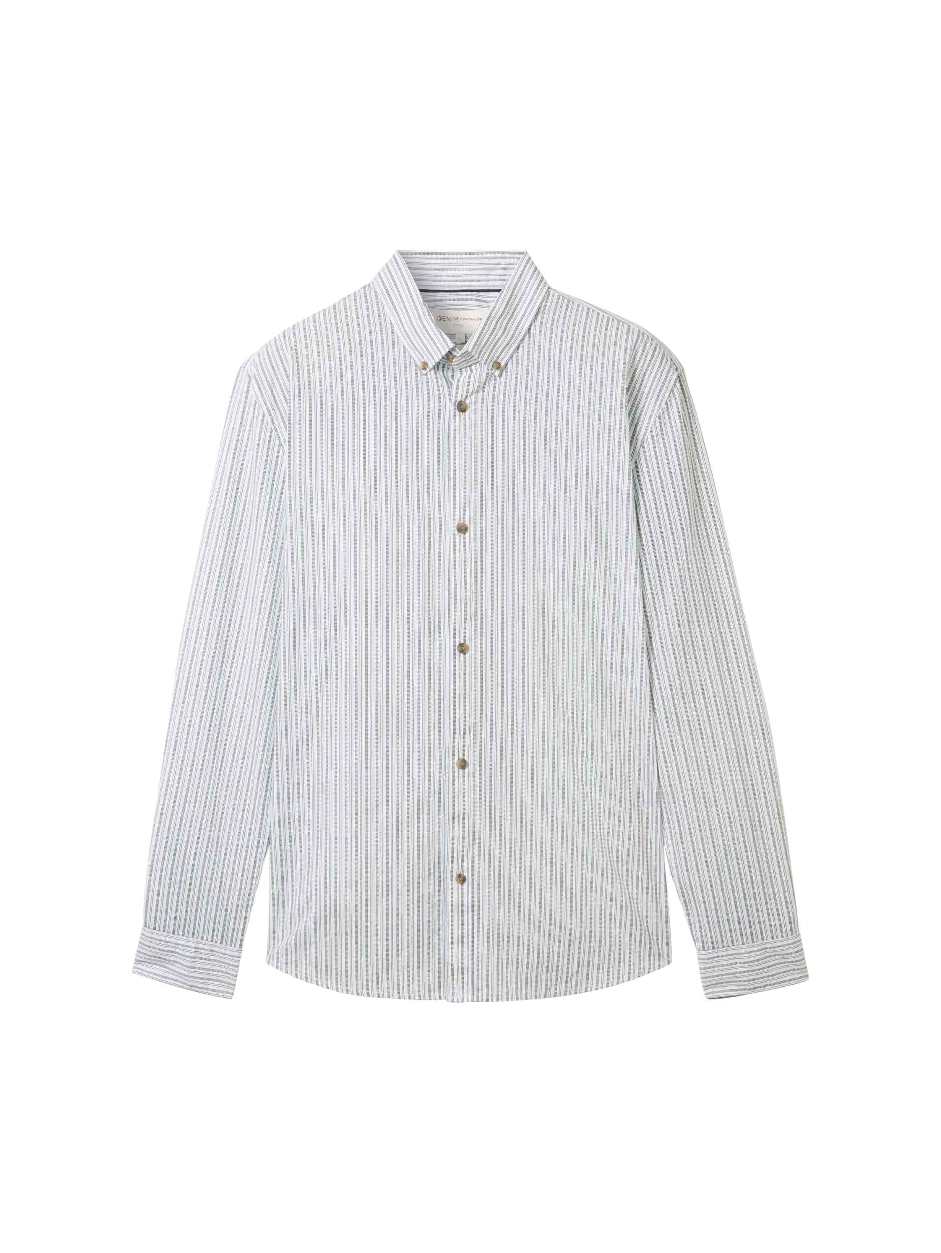 Poplin Hemd mit Print #1