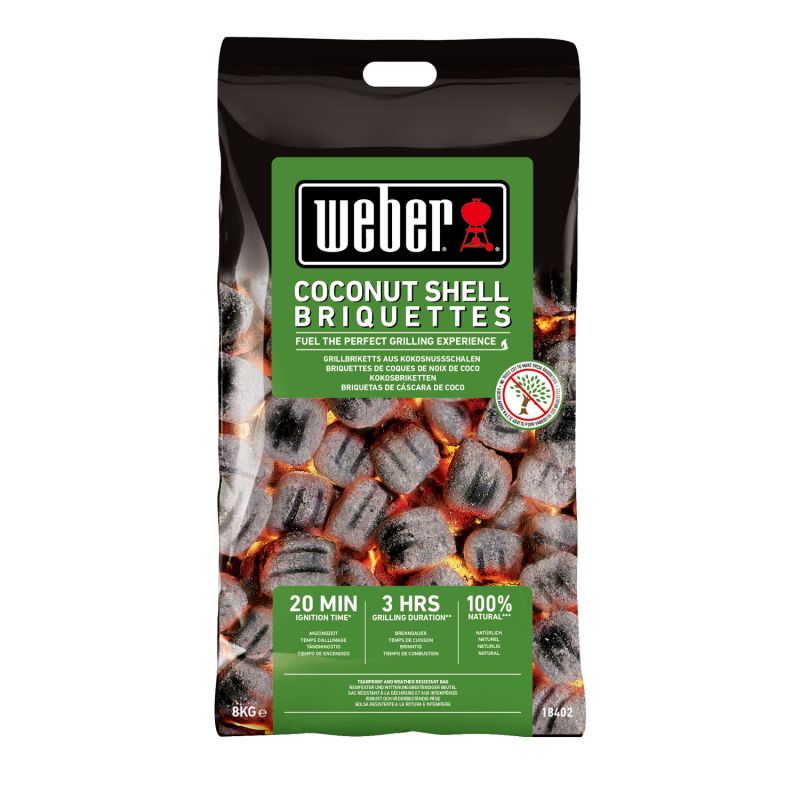 WEBER COCONUT SHELL BRIQUETTE 8KG