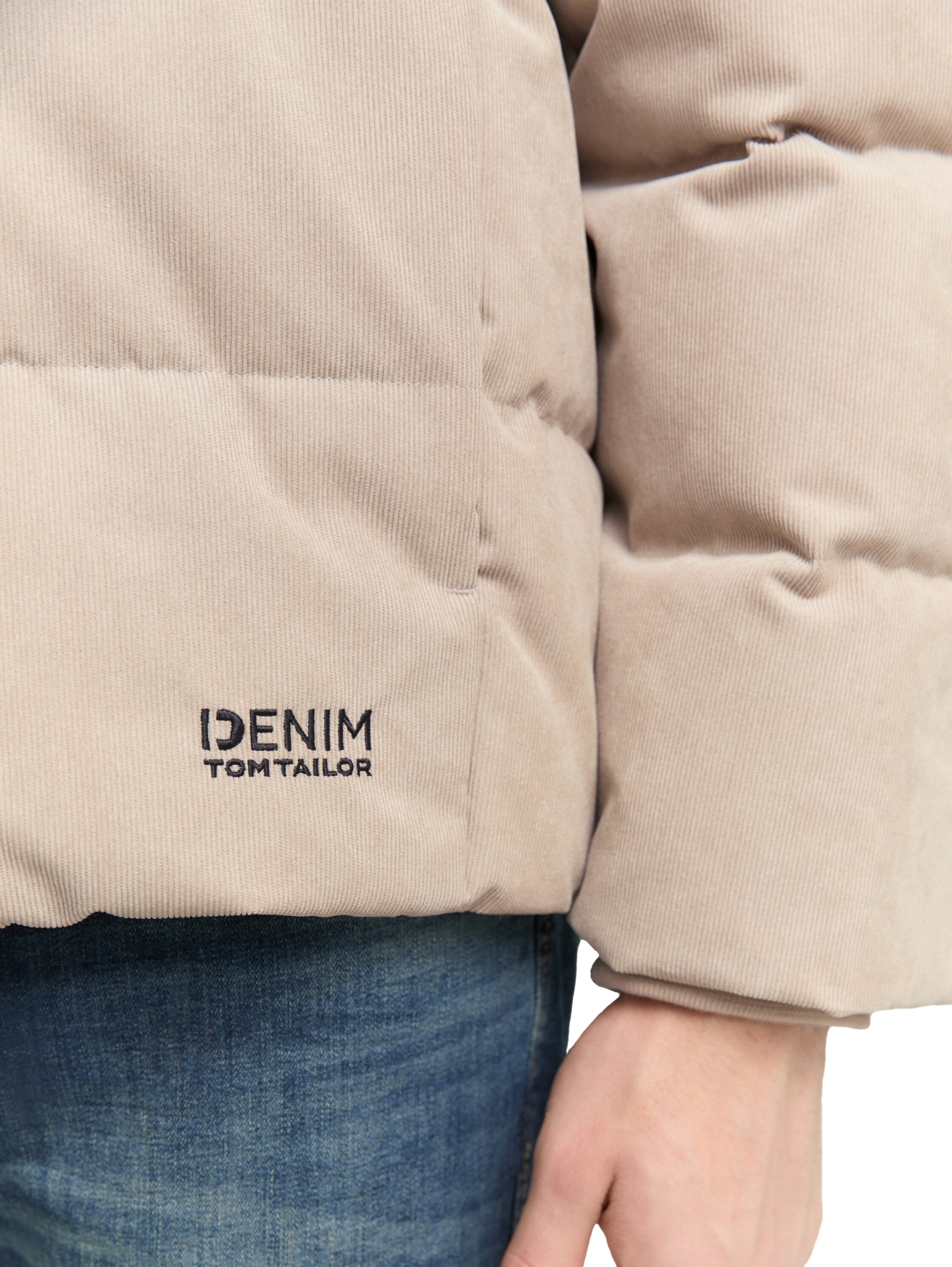 corduroy stand-up puffer #6