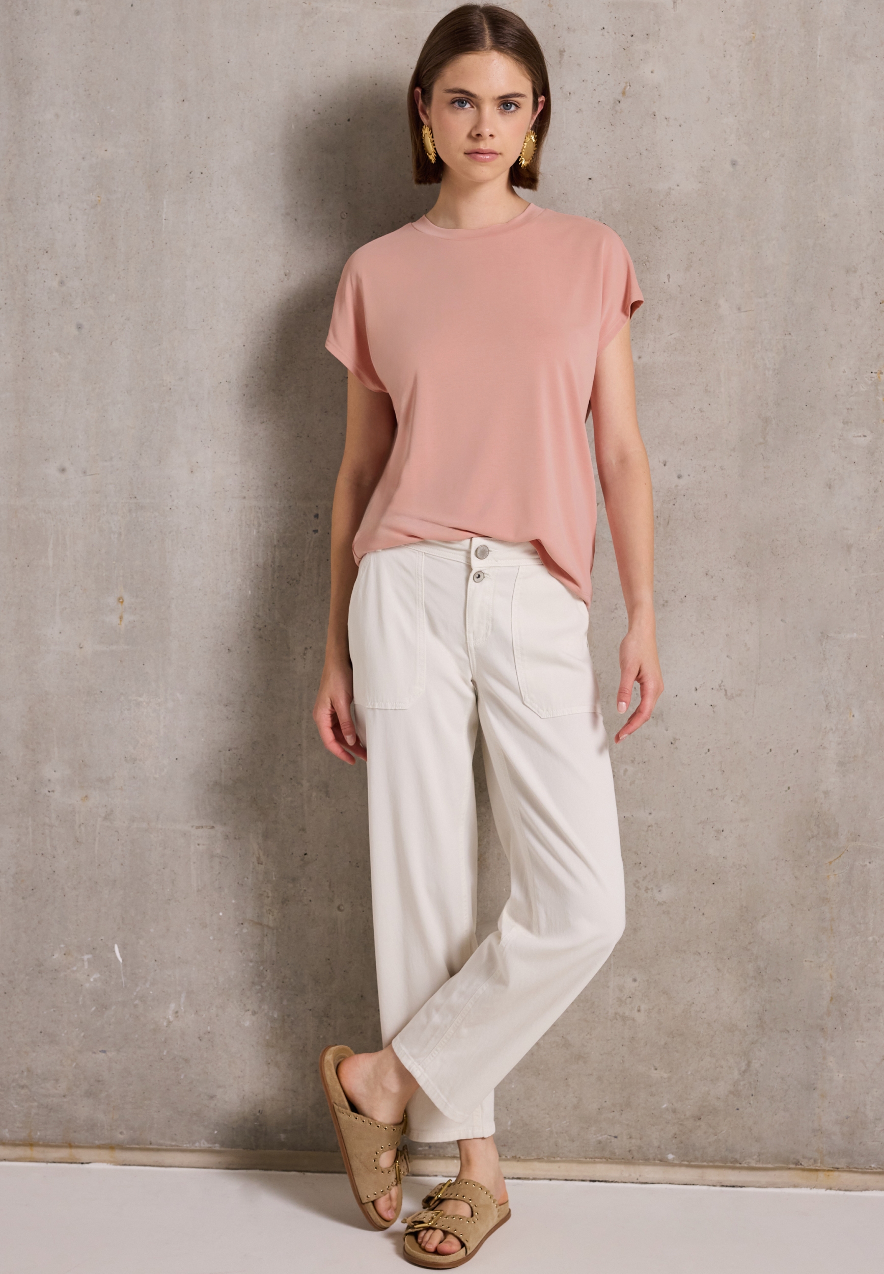 silk look basic shirt #5