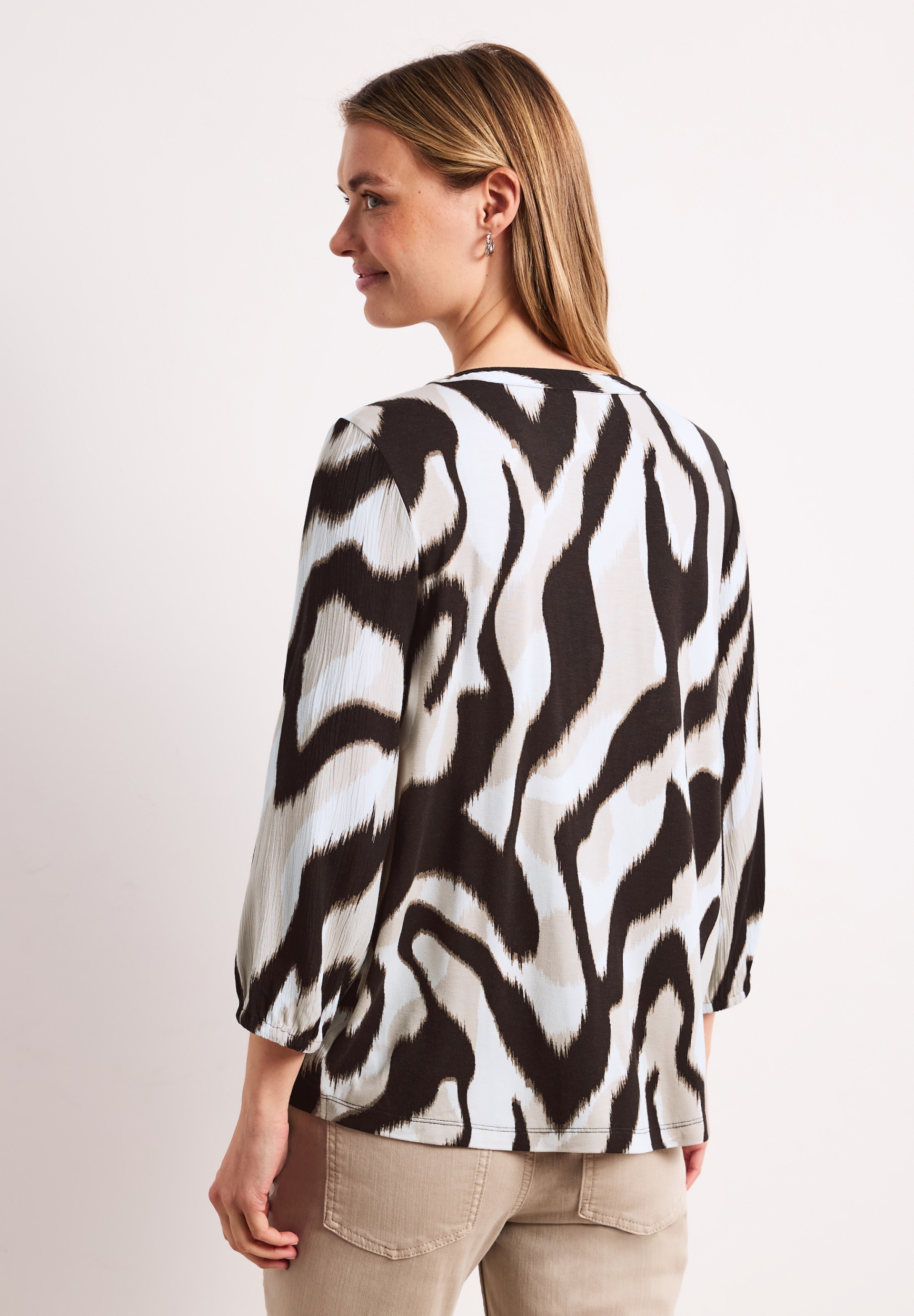 printed mat-mix shirt w.button #4