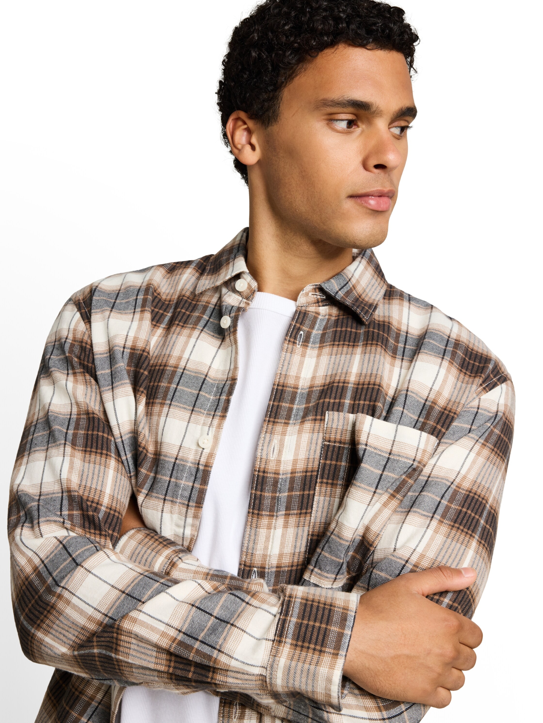 relaxed checked shirt #6