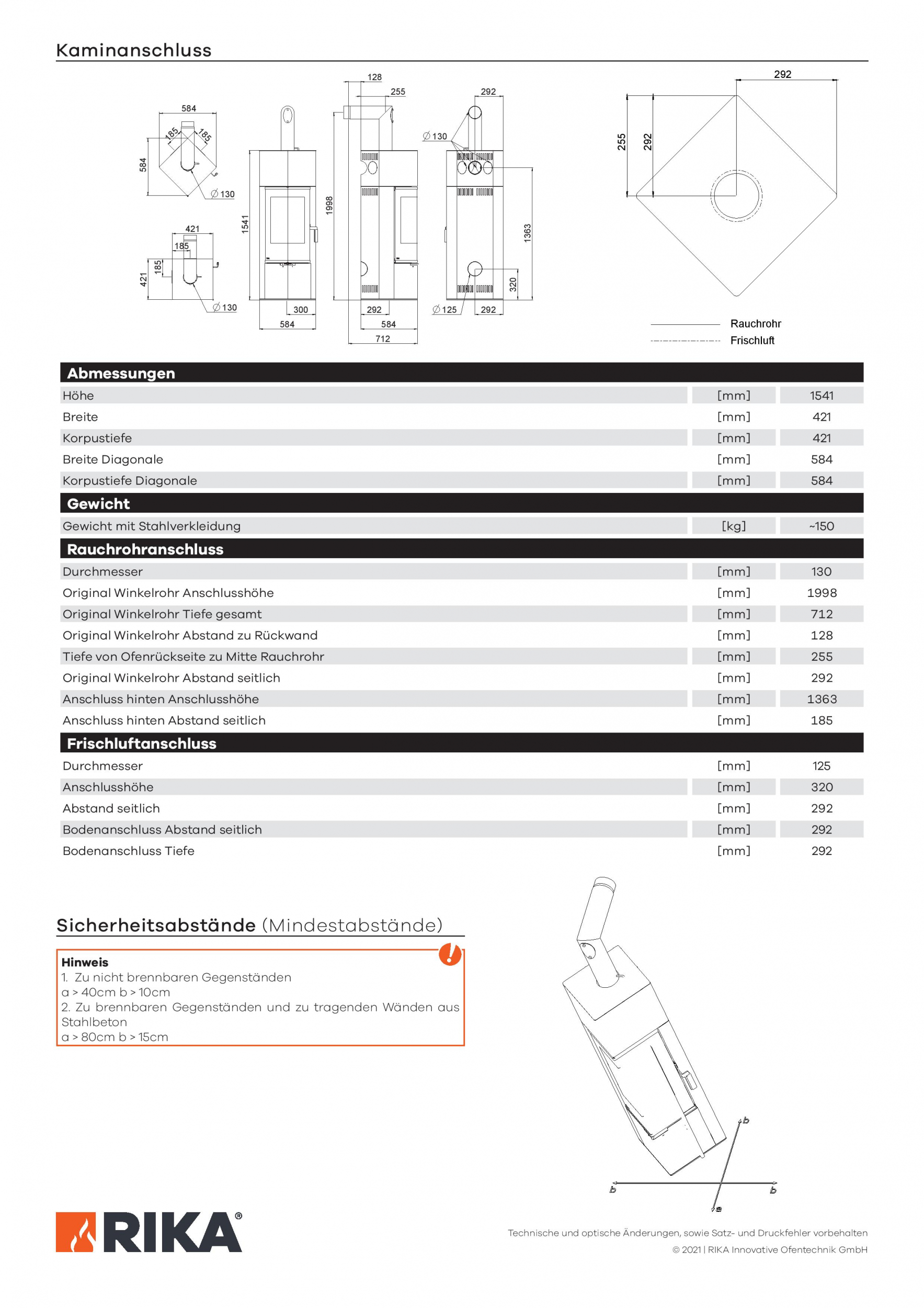 Kaminofen FORMA RA oben + Deckel mit Speicherpaket #3