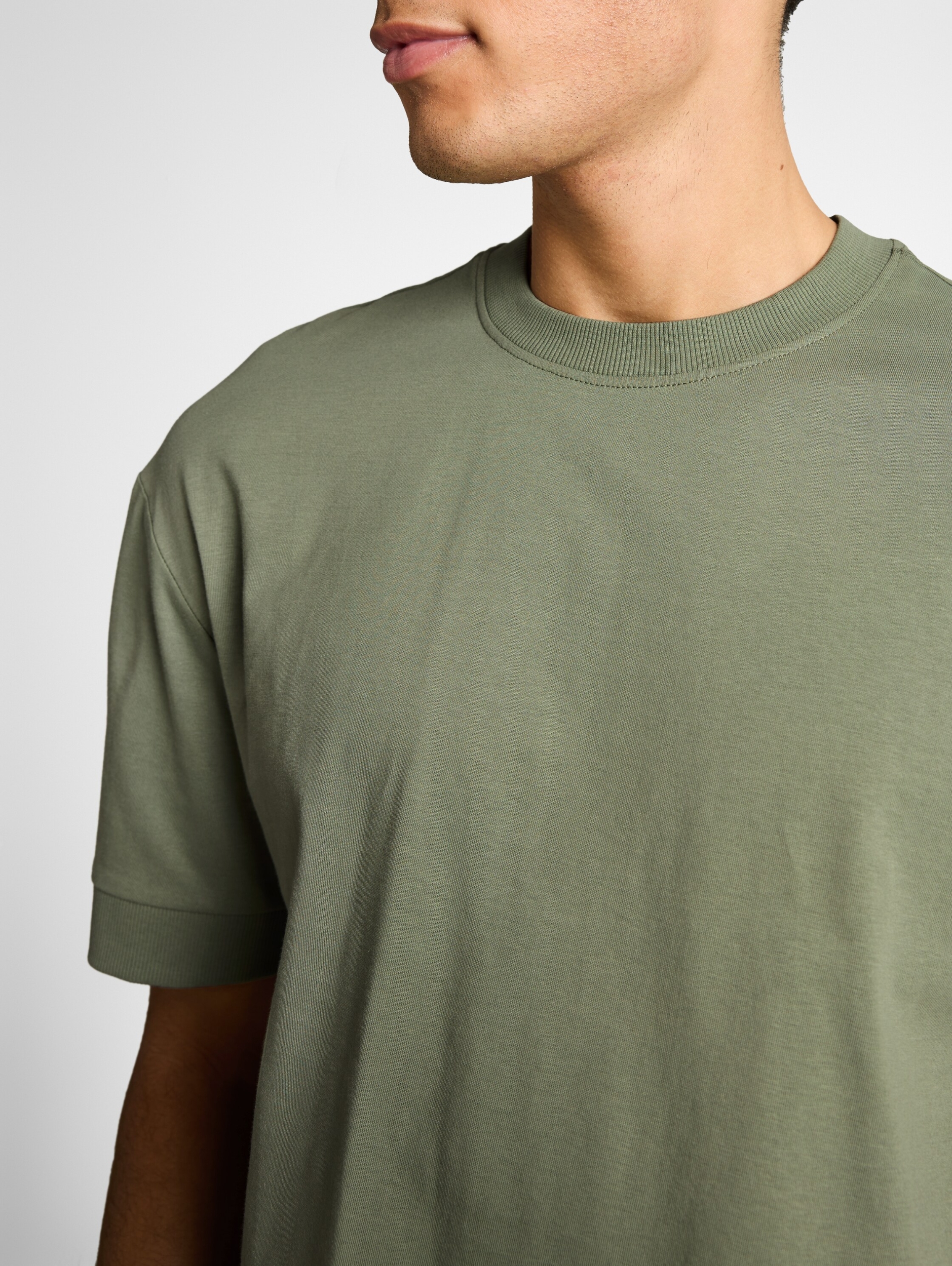 relaxed rib sleeve t-shirt #5