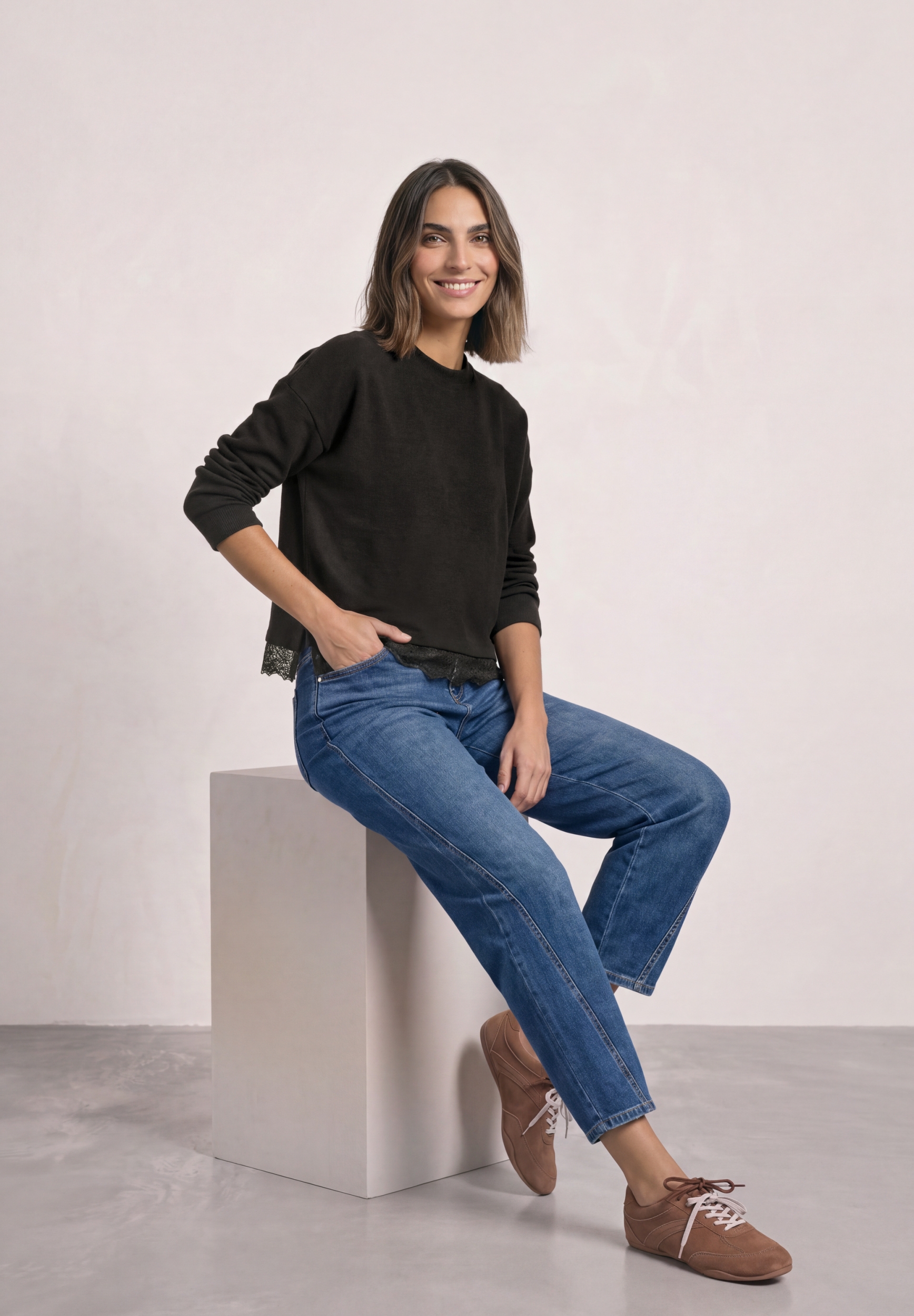 LTD QR soft melange look shirt #5