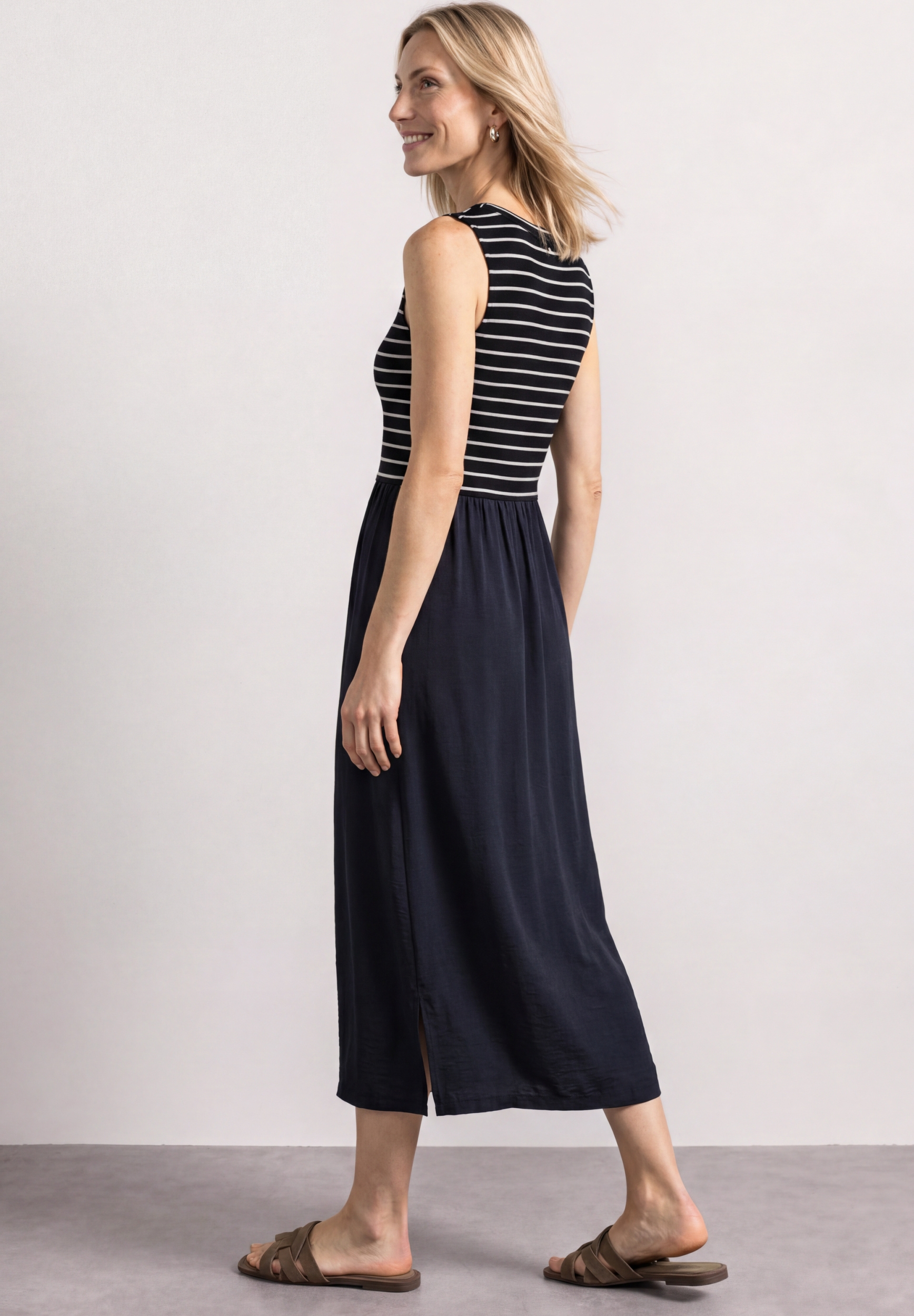 Mat Mix Dress_striped #4
