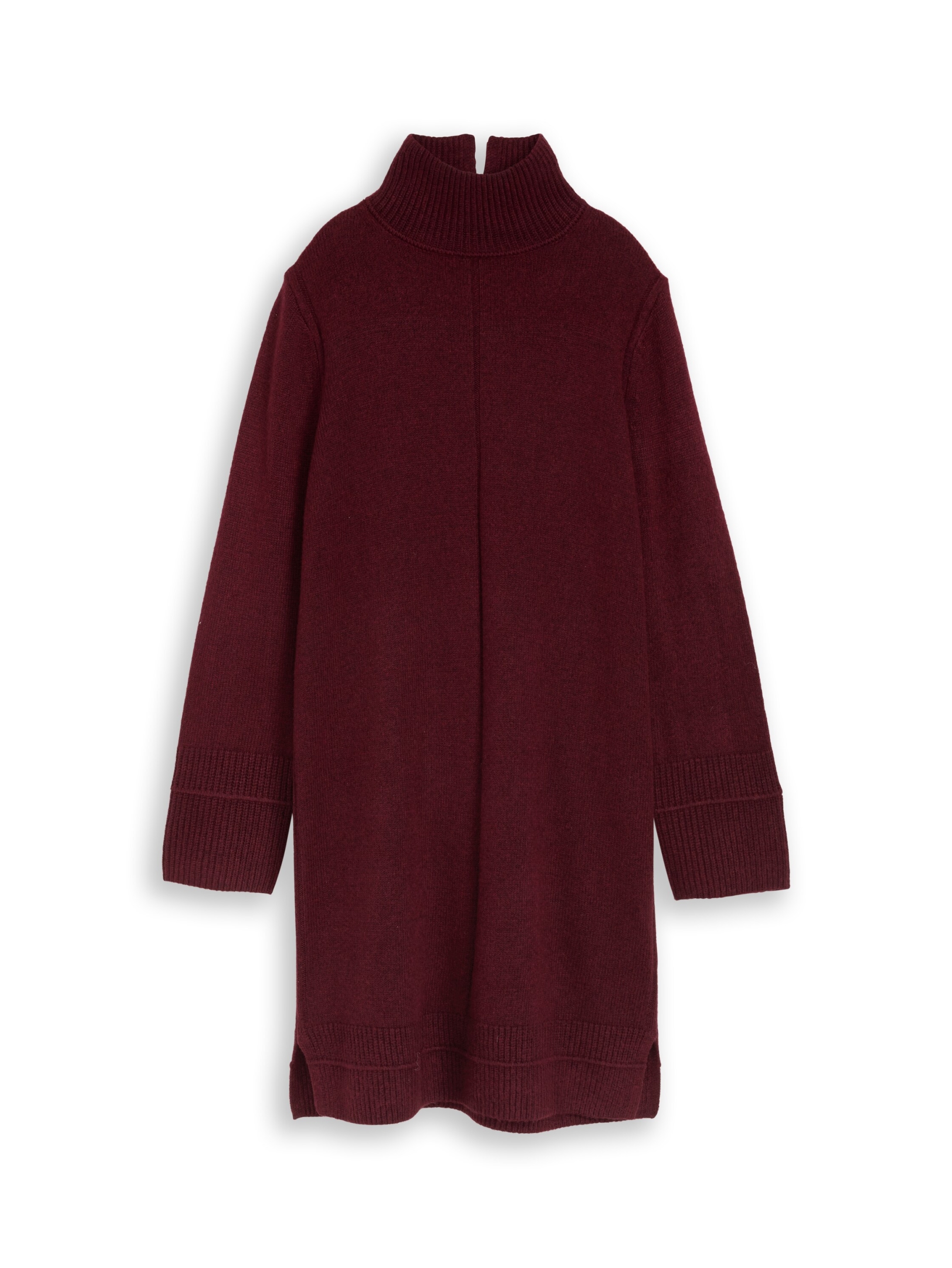 knit cosy dress with mockneck #1