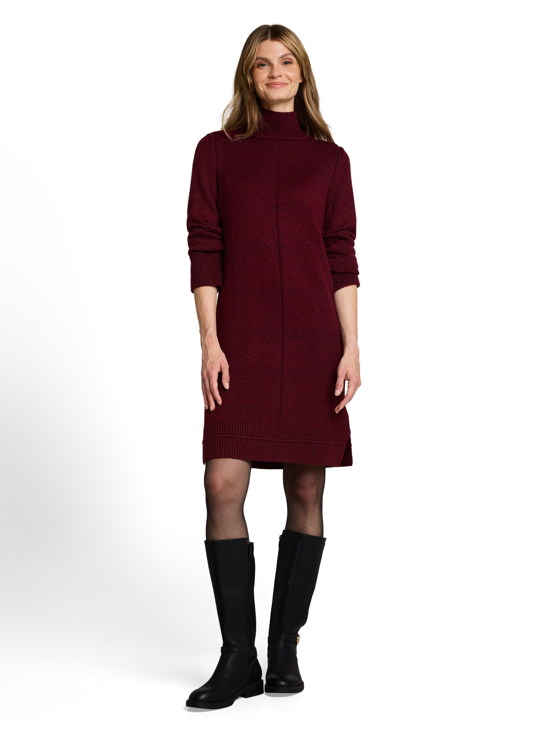 knit cosy dress with mockneck #11