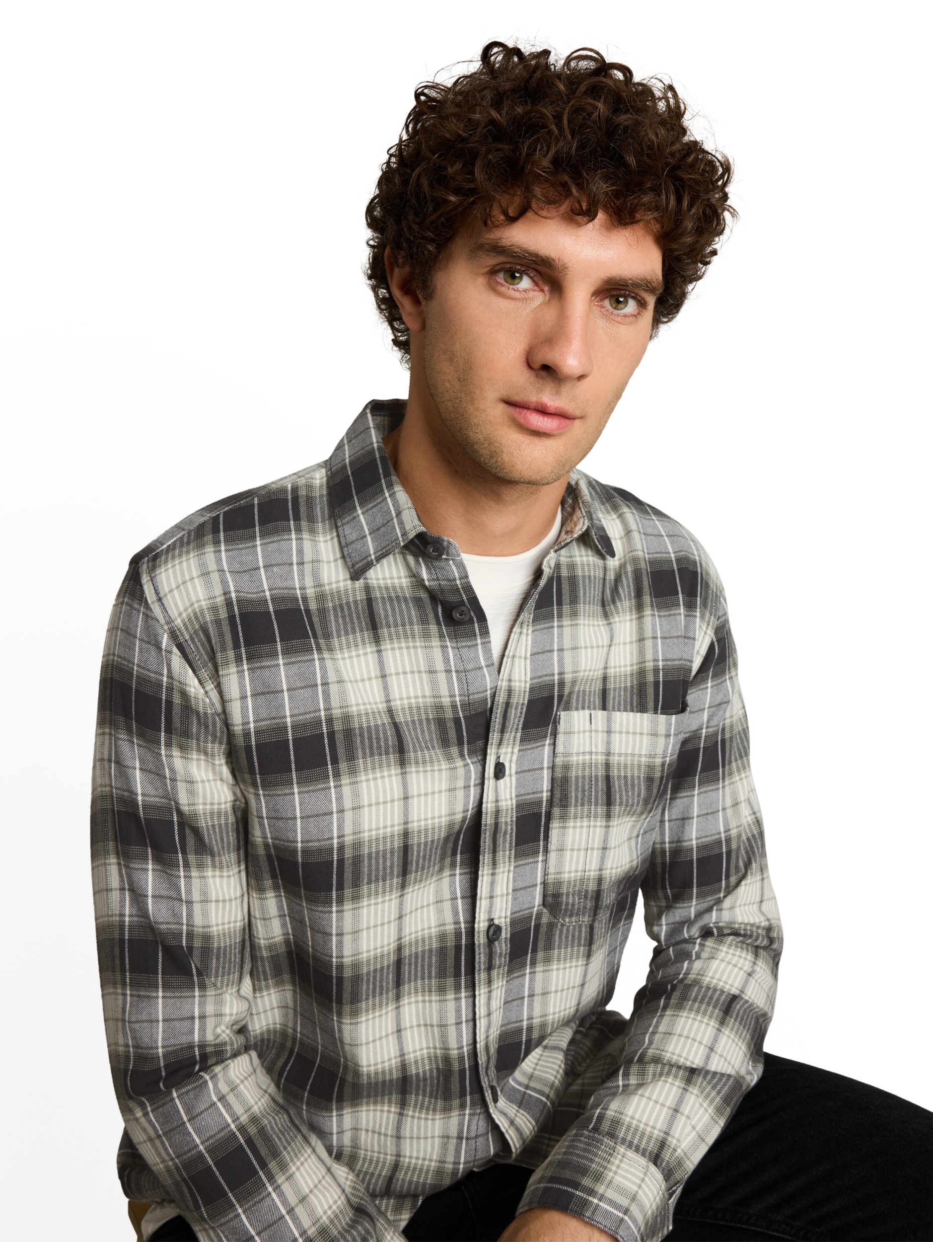relaxed checked shirt #5