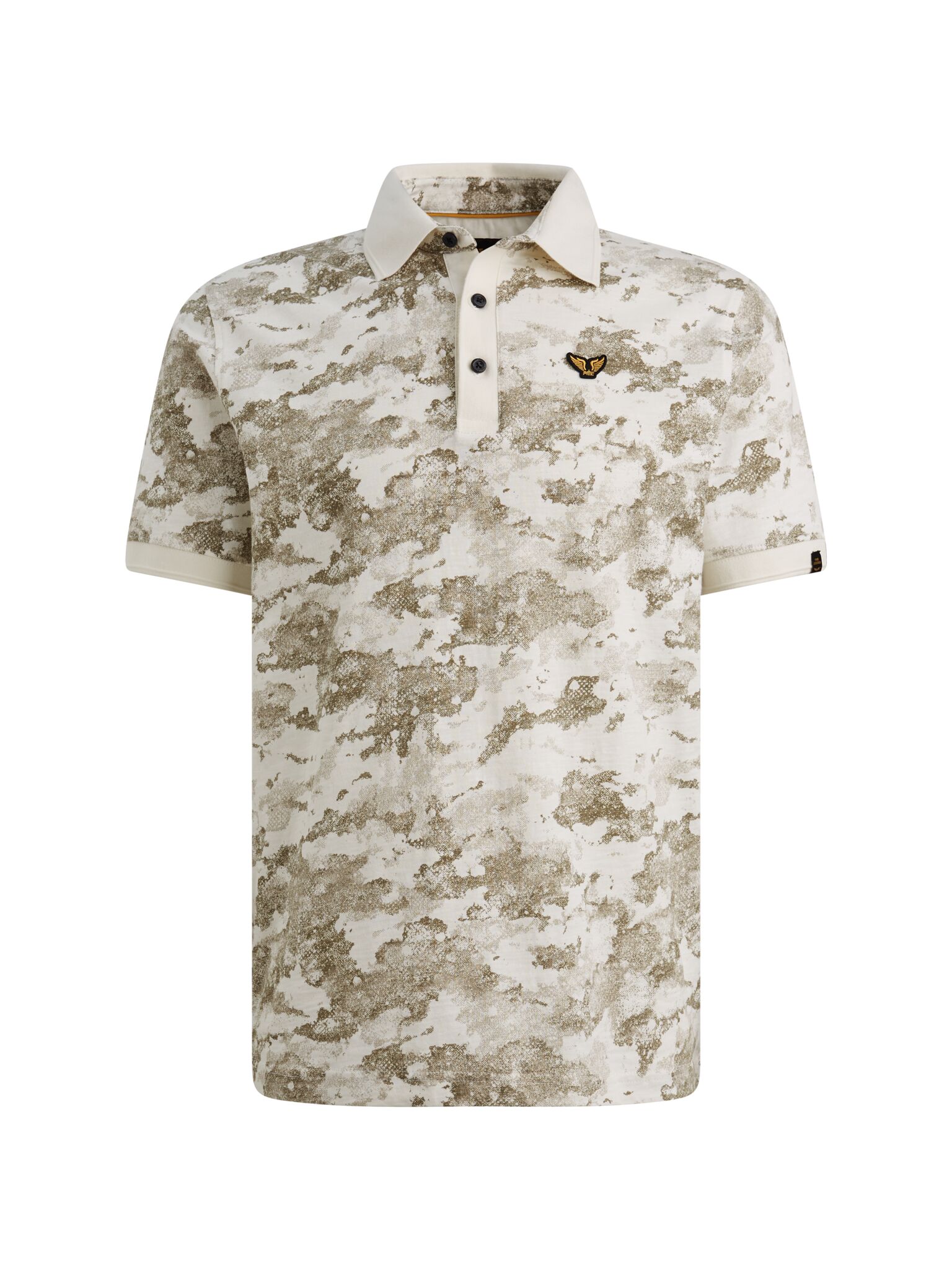 Short sleeve polo printed slub jer #1