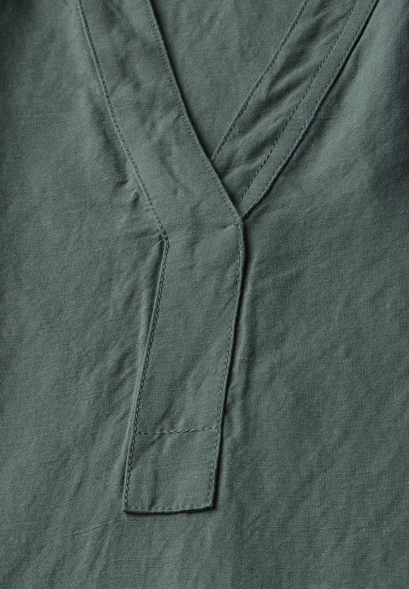 LINEN_LI/CV_Solid Split Neck D #2