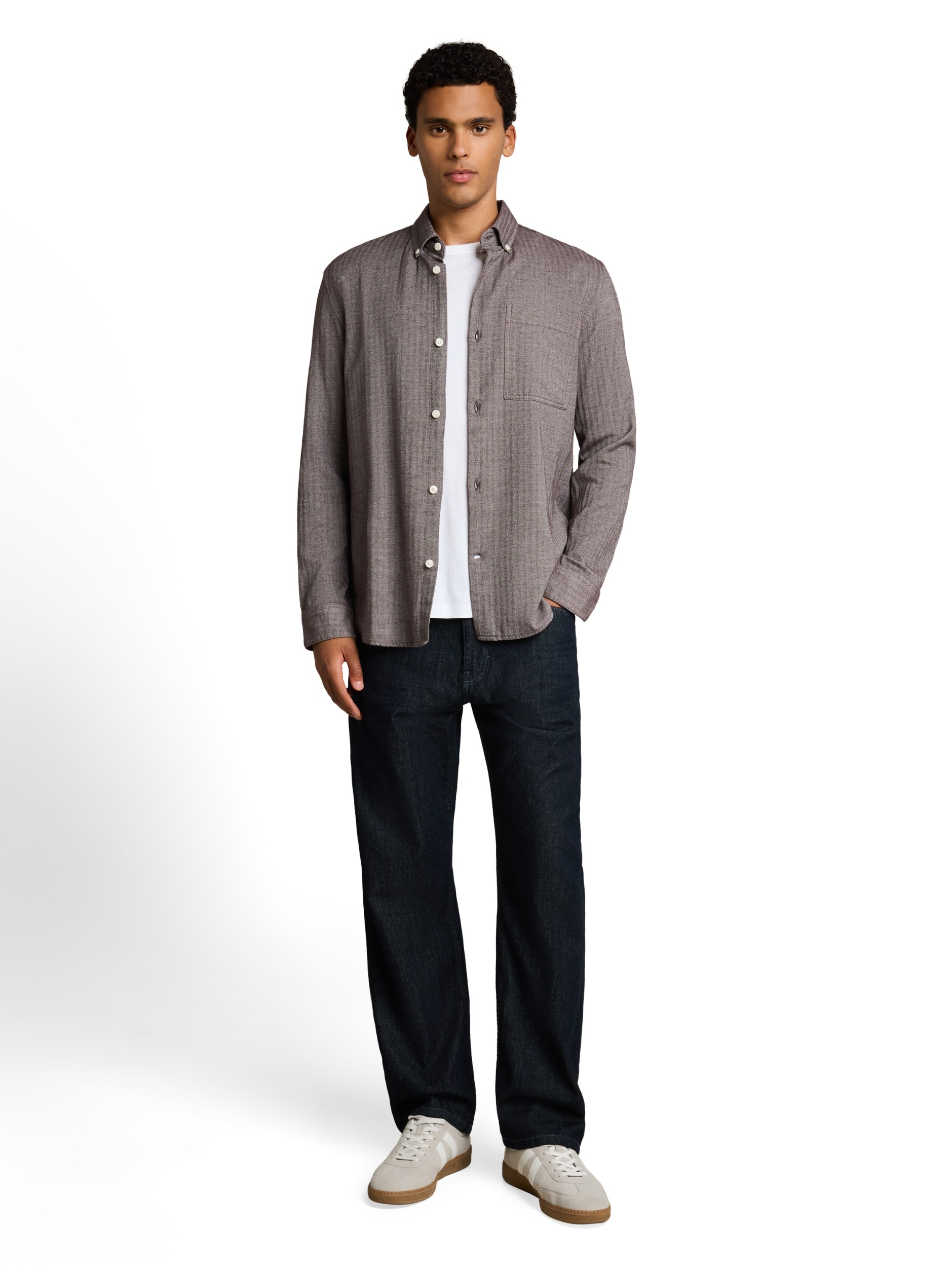 herringbone structured shirt #3
