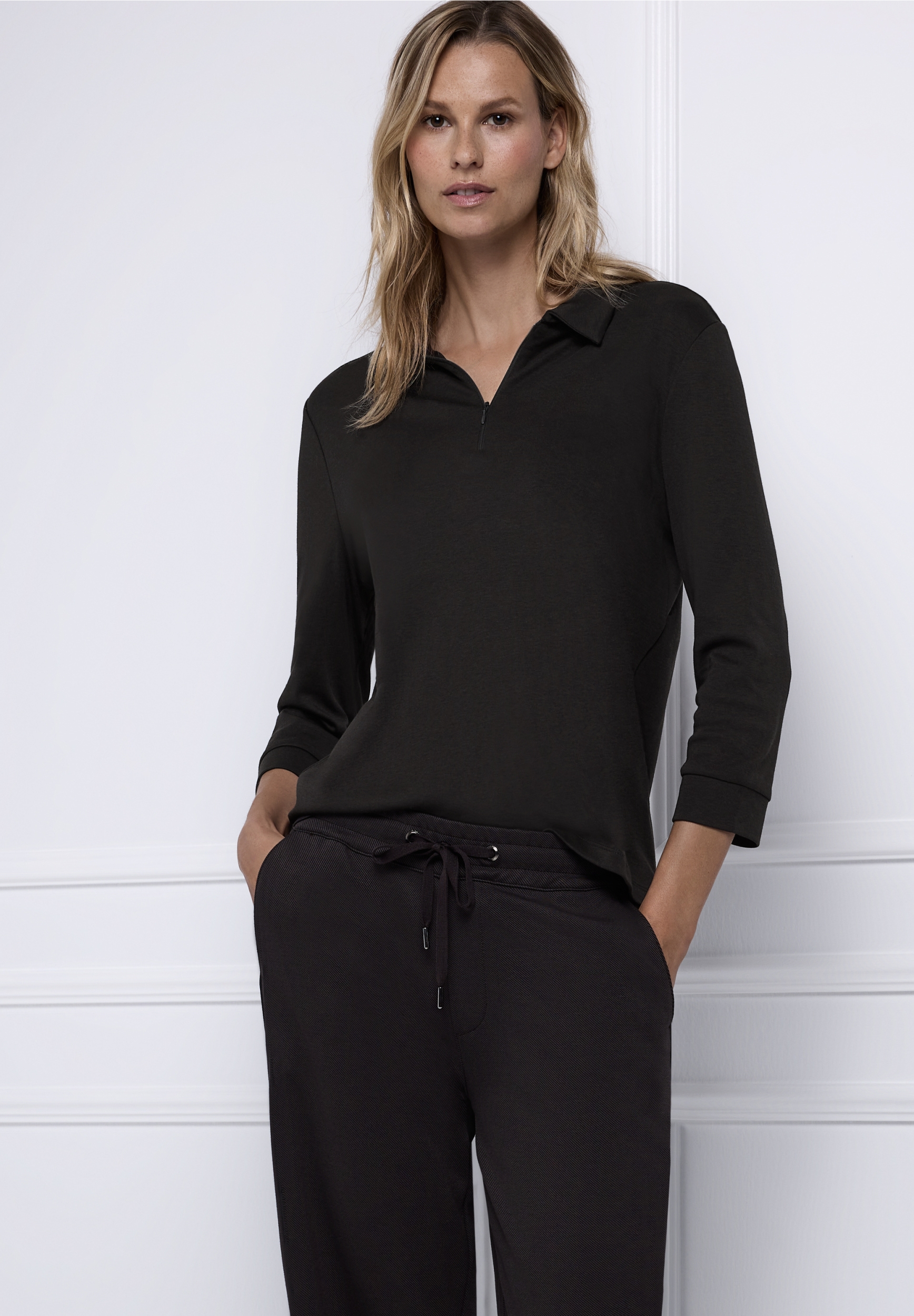 LTD QR basic polo shirt w.zipp #5